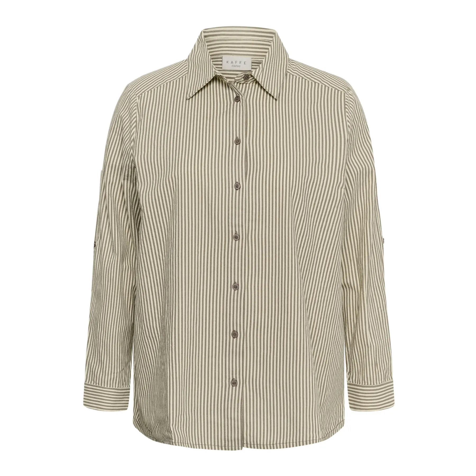Damenhemd KAFFE Curve Nana Striped