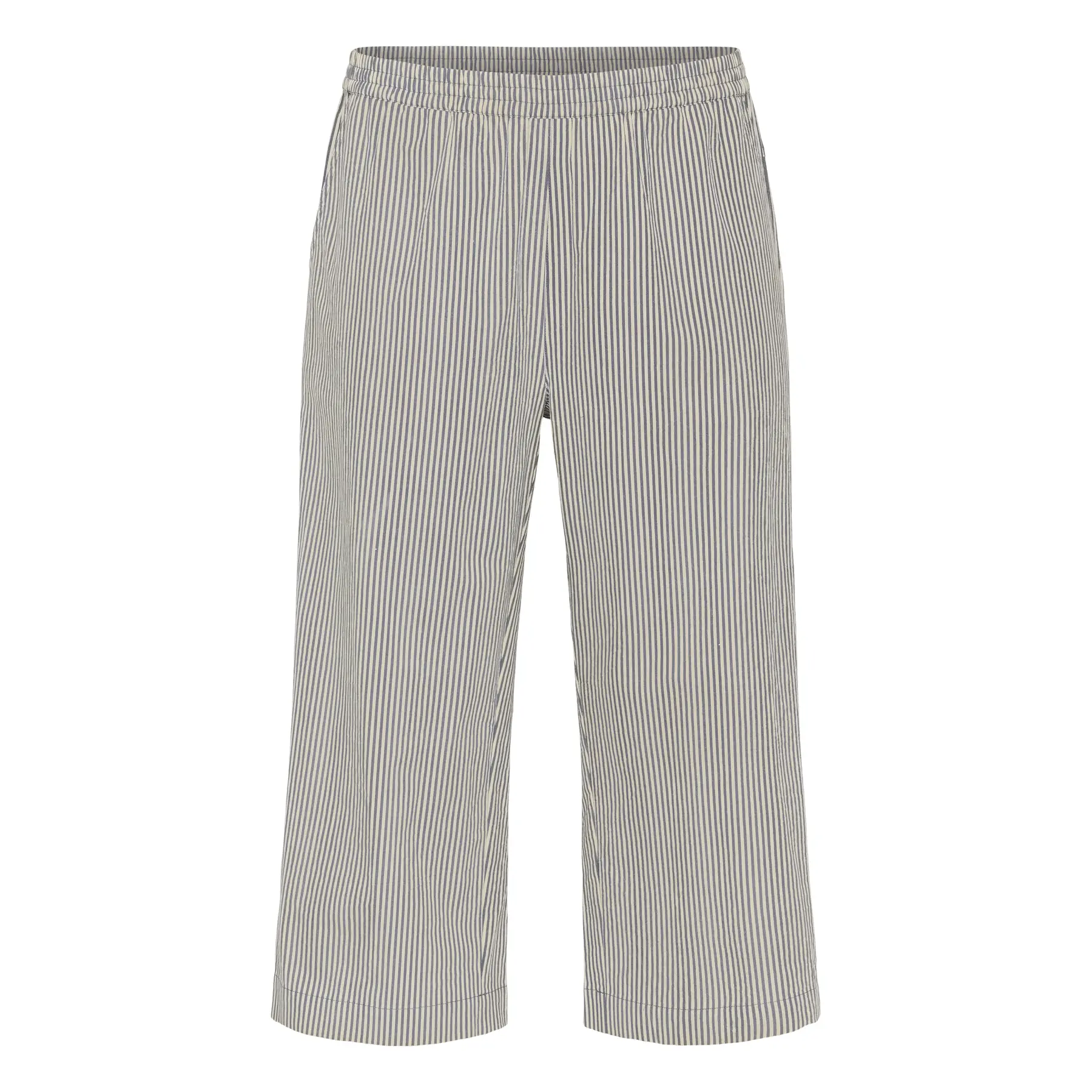 Women's striped Trousers KAFFE Curve KCNana