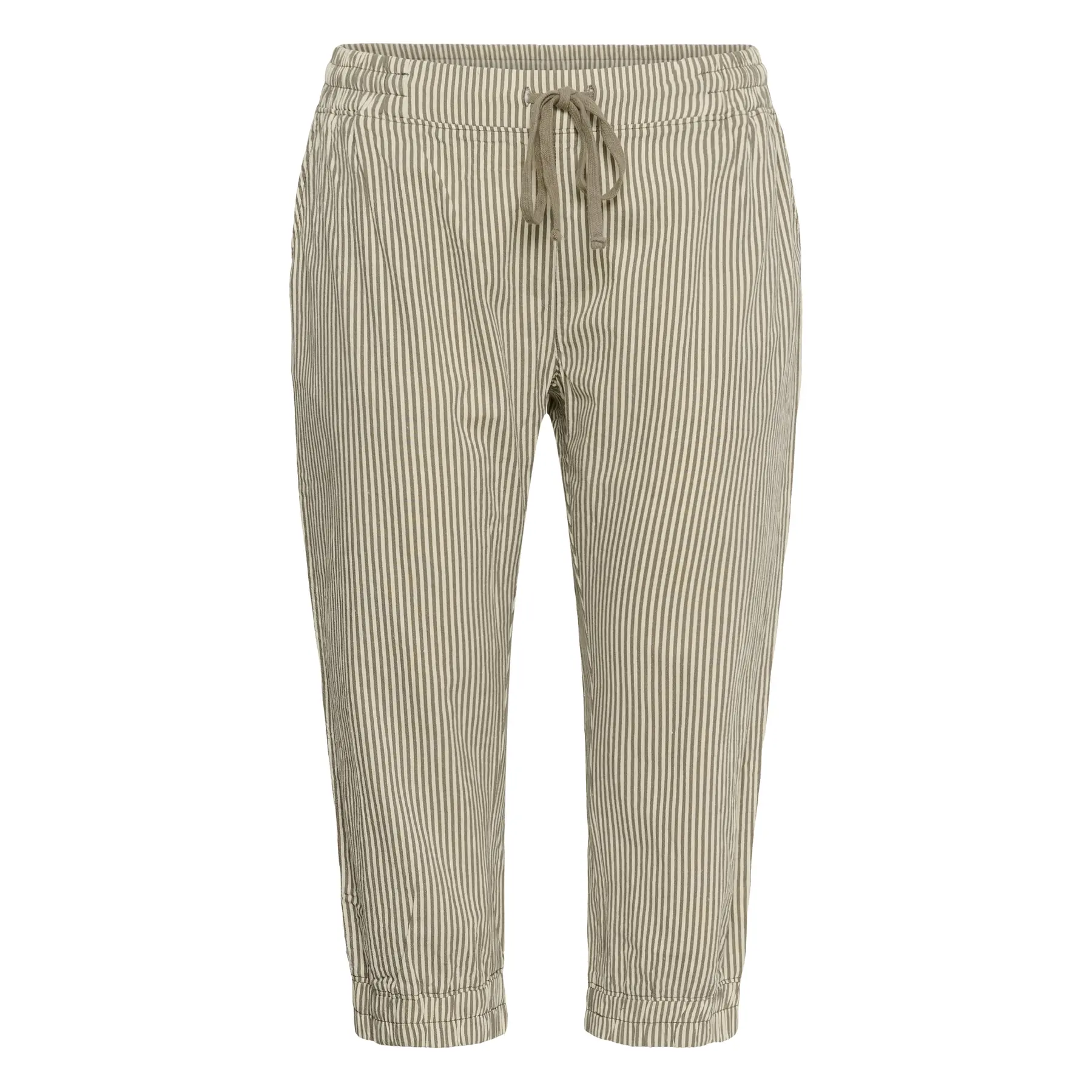 Damenhosen KAFFE Curve Nana Striped Capri