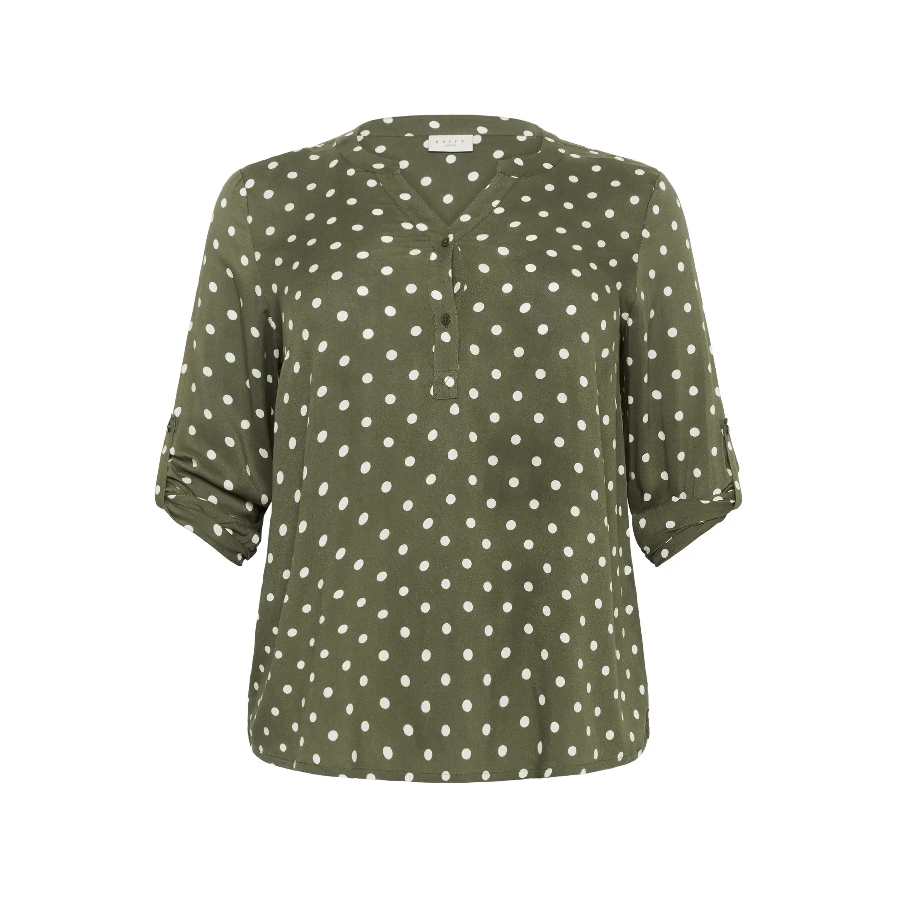 Damenbluse KAFFE Curve Sida Dot