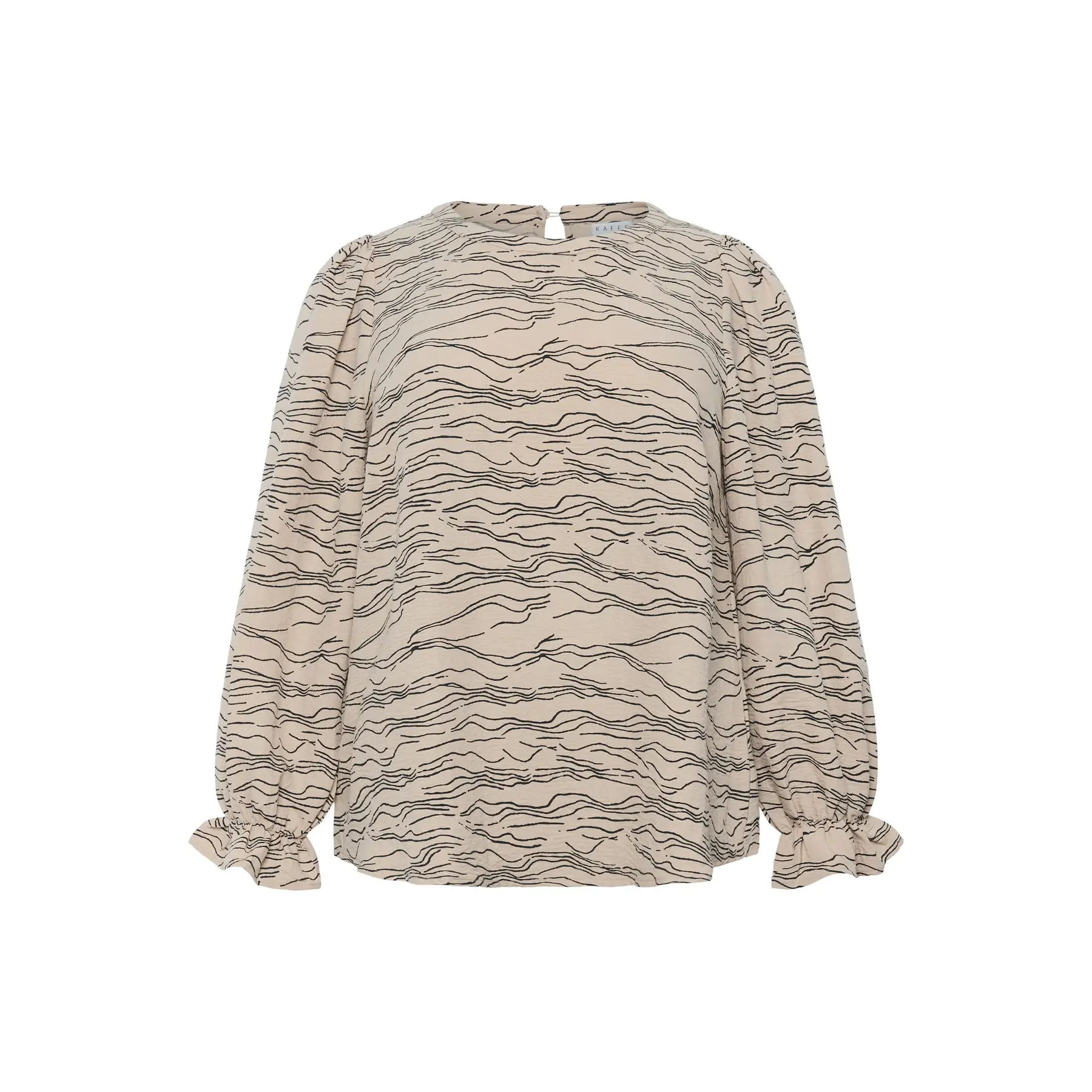 Women's blouse KAFFE Curve Nika Round Neck