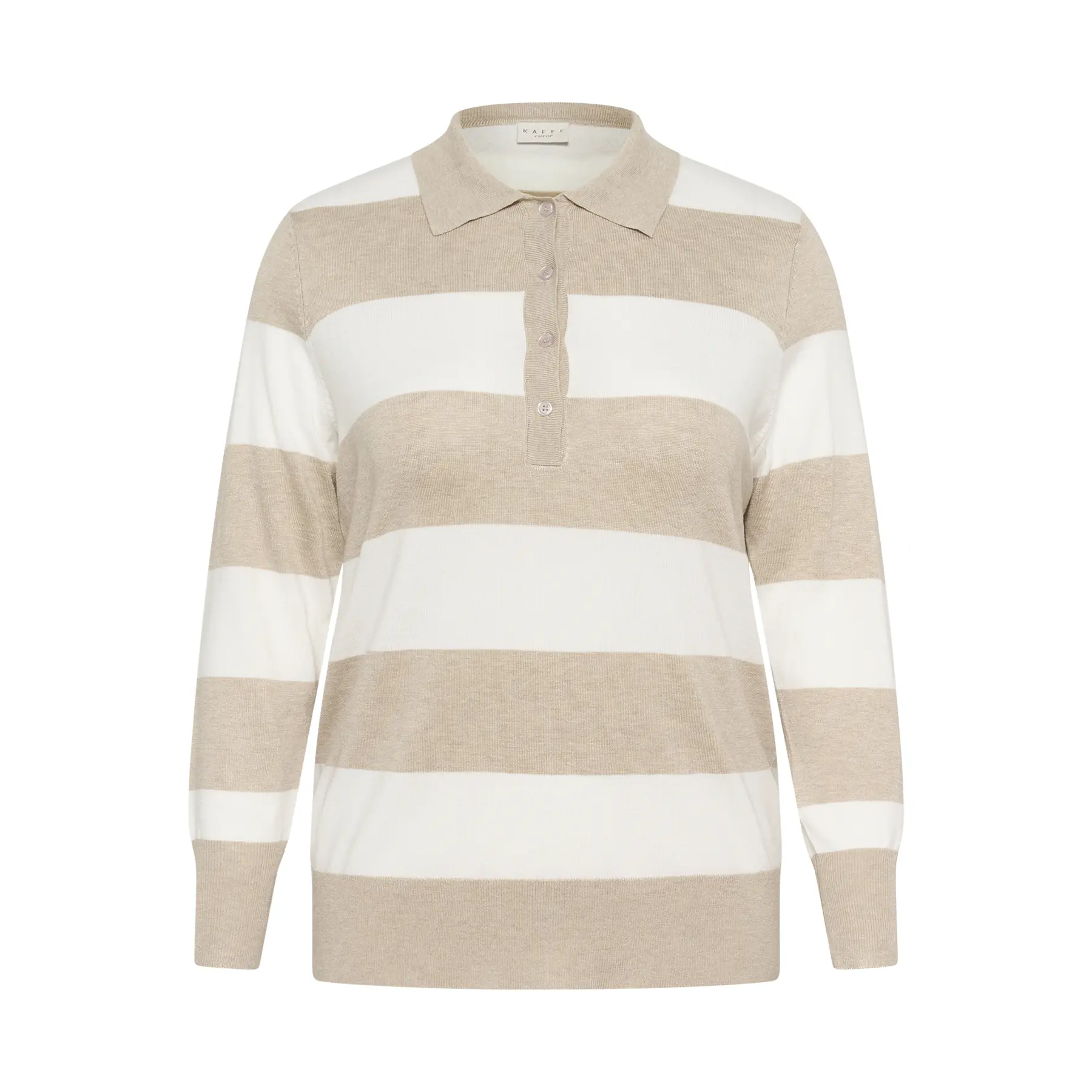 Image of Damen Polo Pullover KAFFE Curve Lizzy