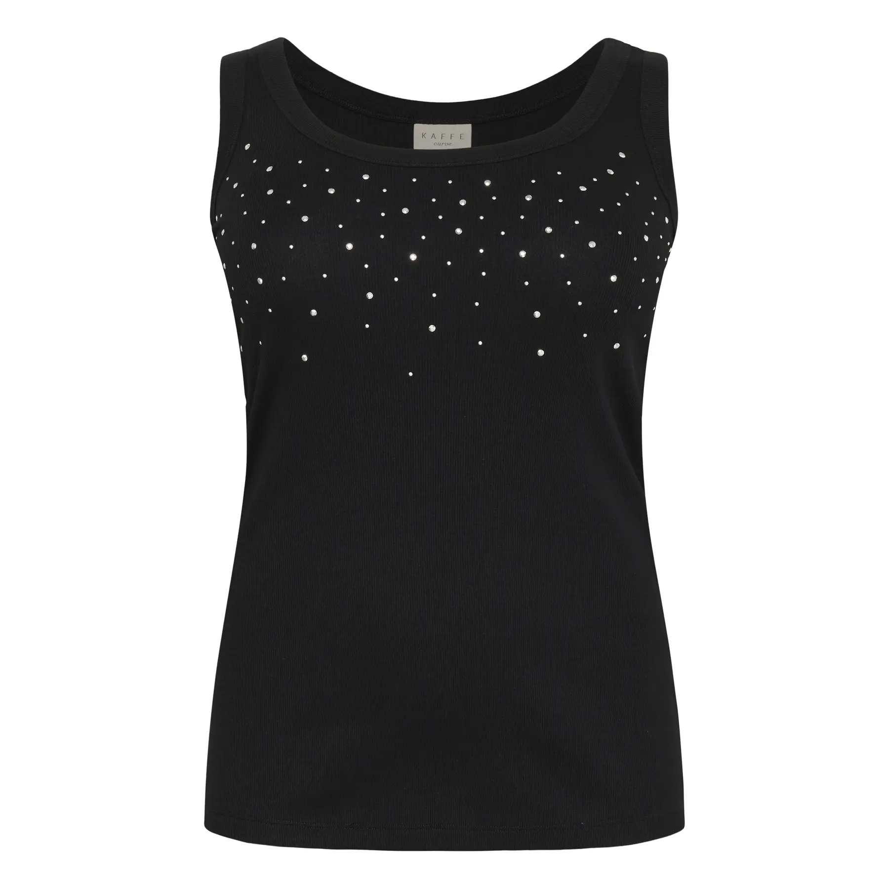 Image of Damen-Top KAFFE Curve KCCarina Rhinestone