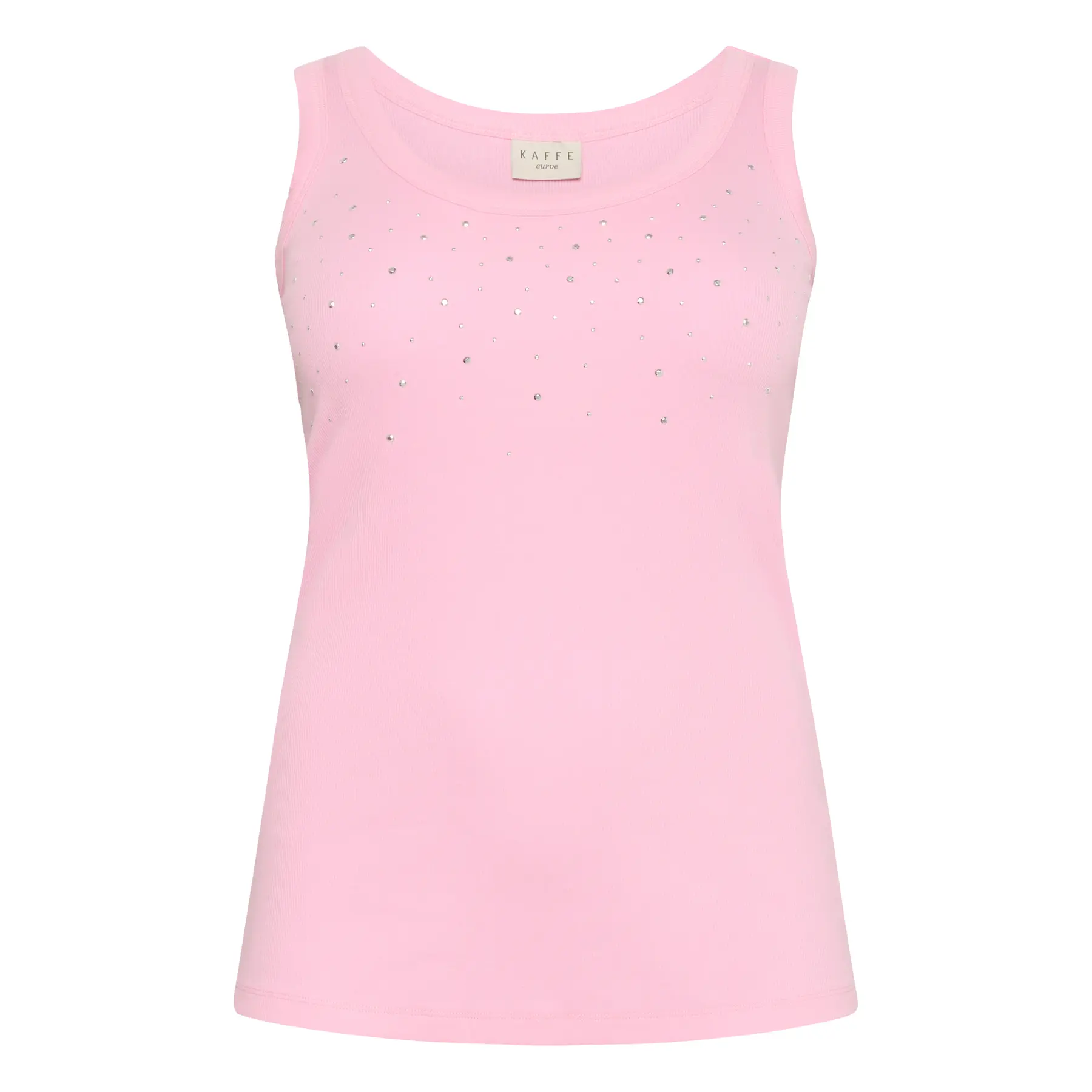 Women's tank top KAFFE Curve Carina Rhinestone