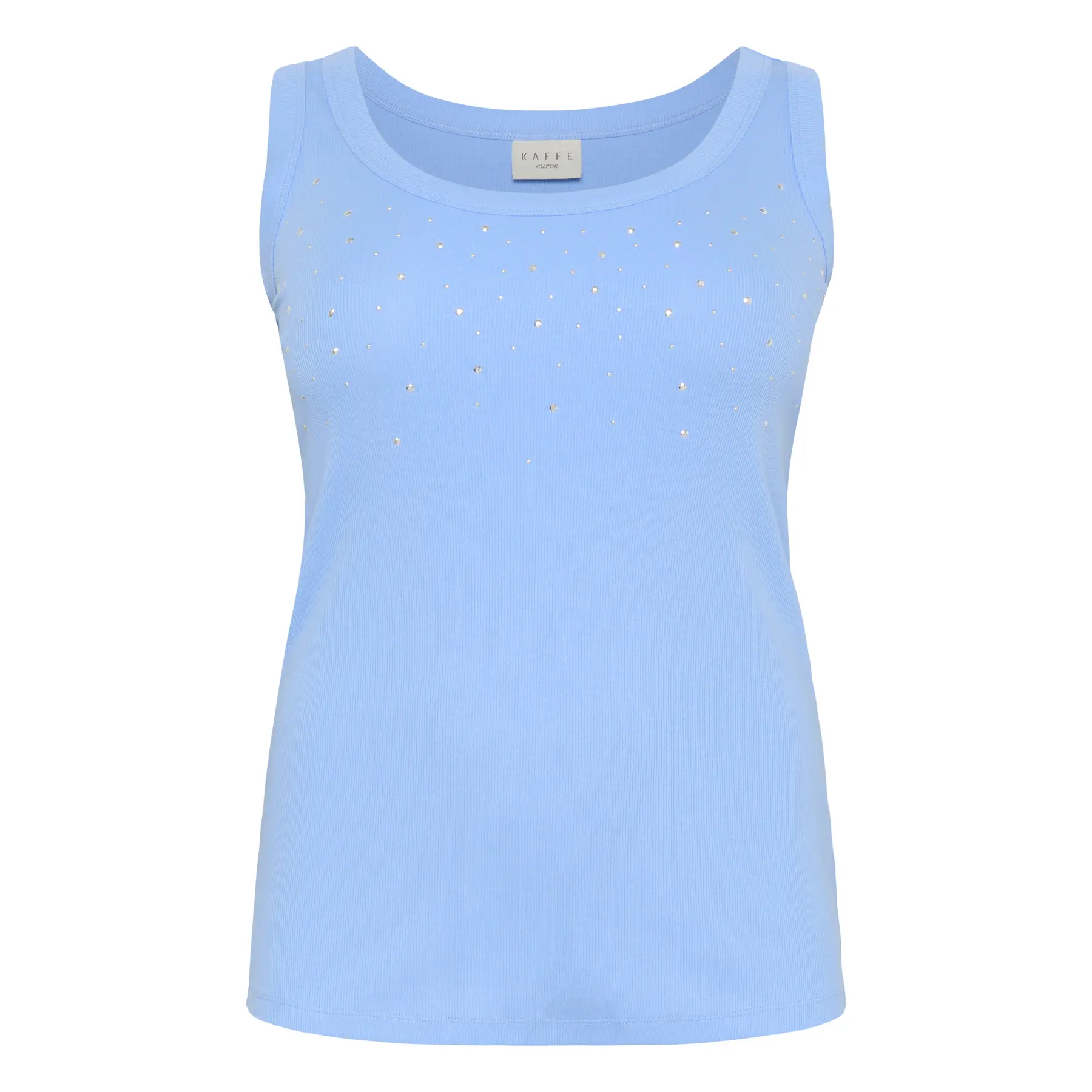 Women's tank top KAFFE Curve KCCarina Rhinestone