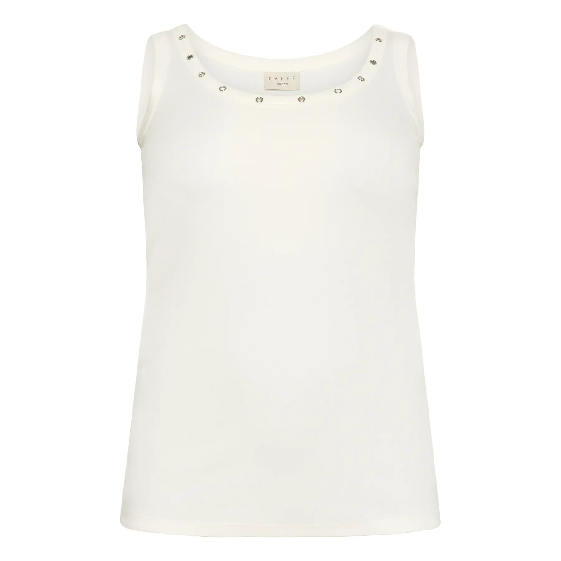Women's tank top KAFFE Curve KCCarina Eyelets