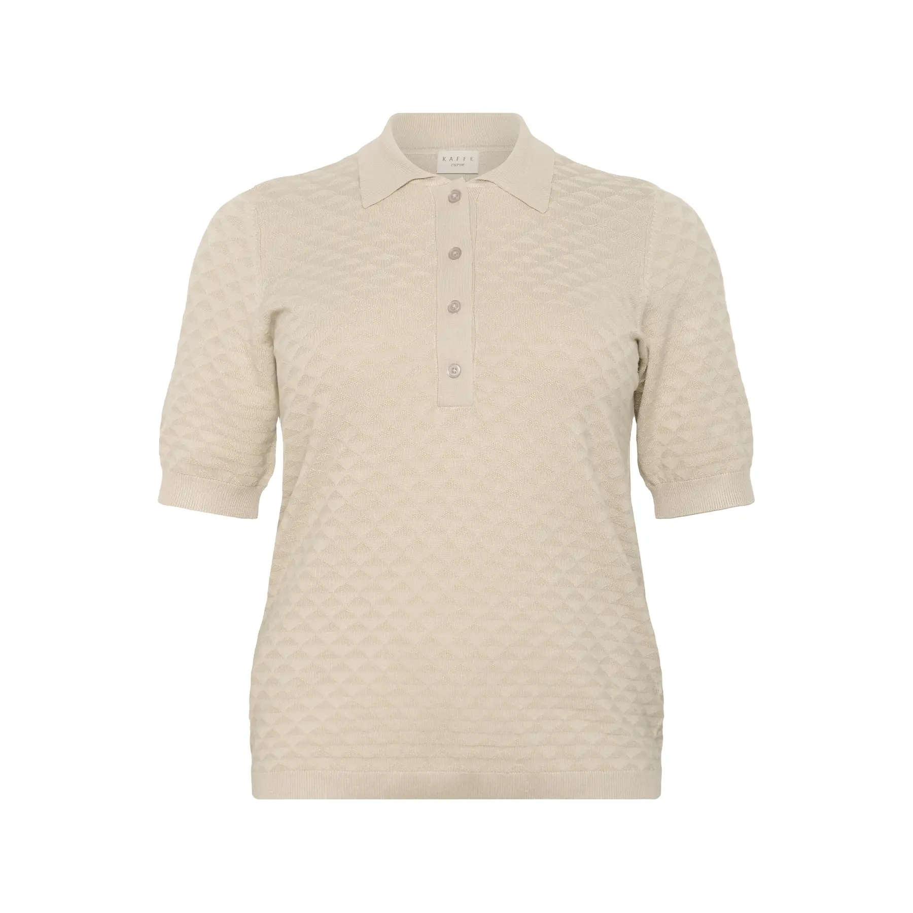 Image of Polo-Shirt Damen KAFFE Curve Oliviana