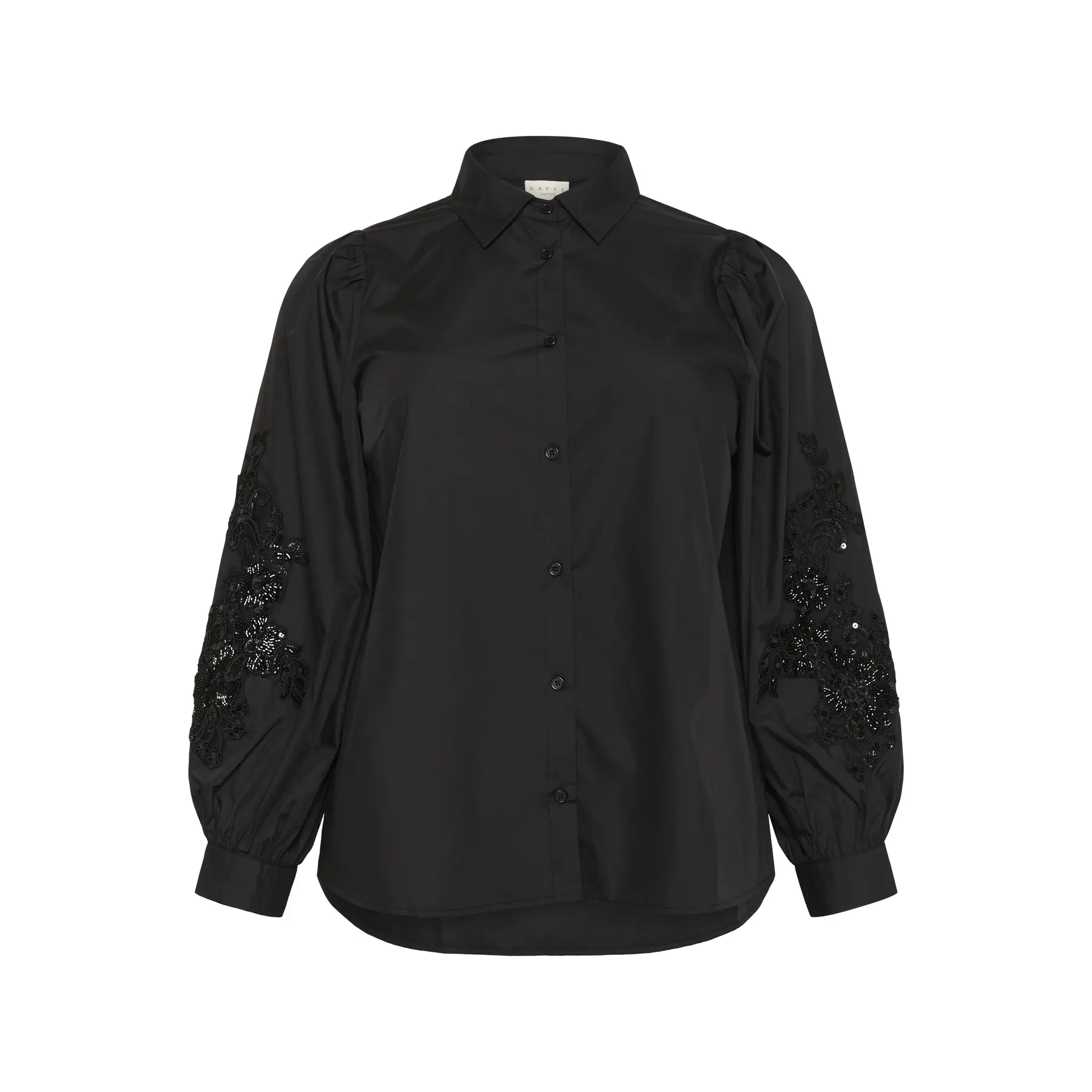 Langarm-Bluse Damen KAFFE Curve KCNicky