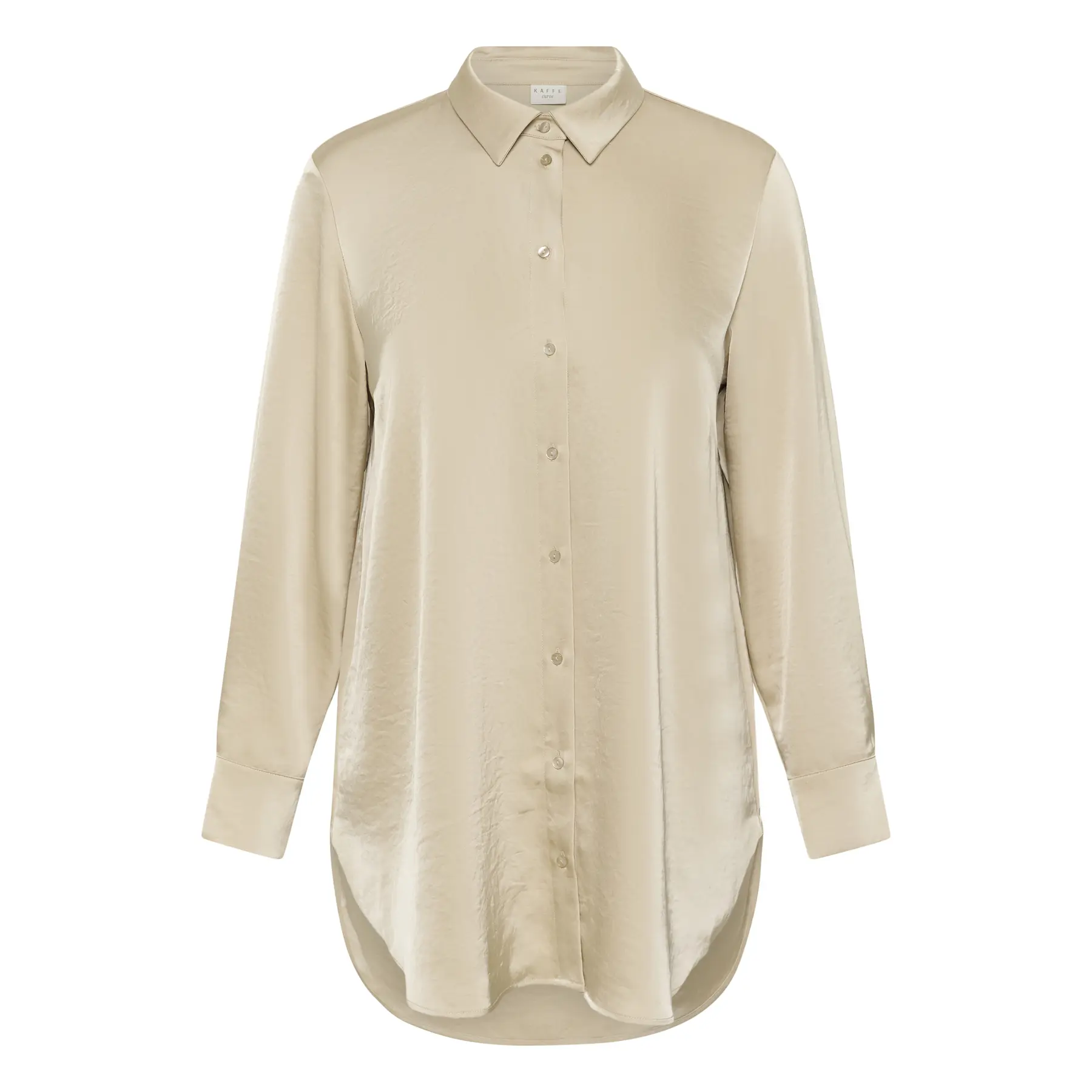 Langarm-Bluse Damen KAFFE Curve KCRora