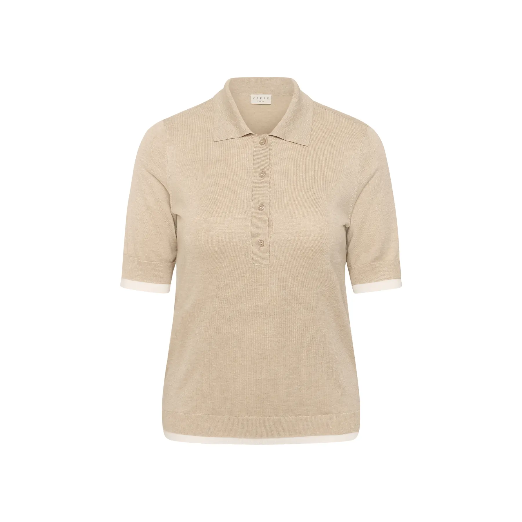Kaffe Curve Donna Gris Polo Da Lizzy