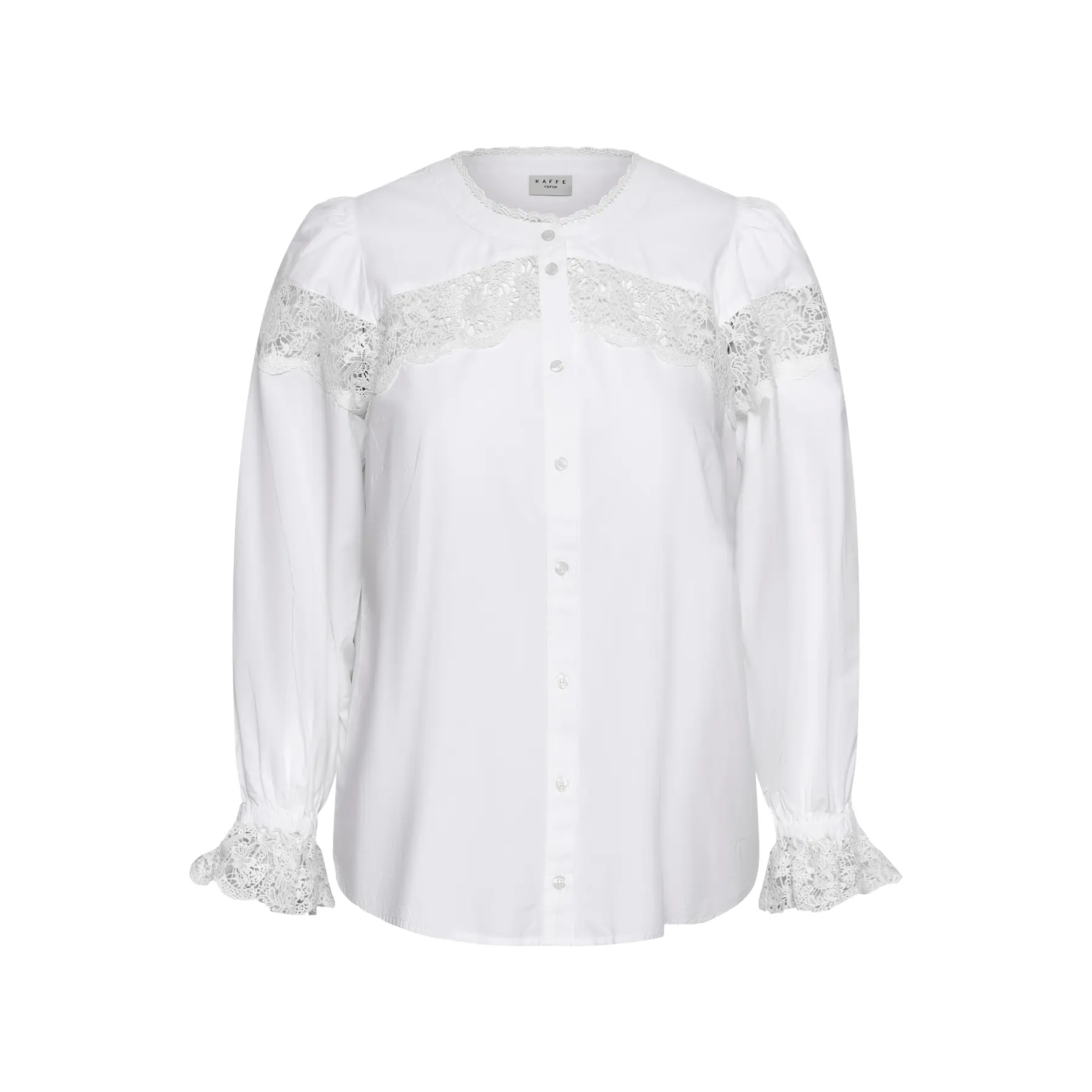 Kaffe Curve Women's Blanc Woman's Shirt Larissa