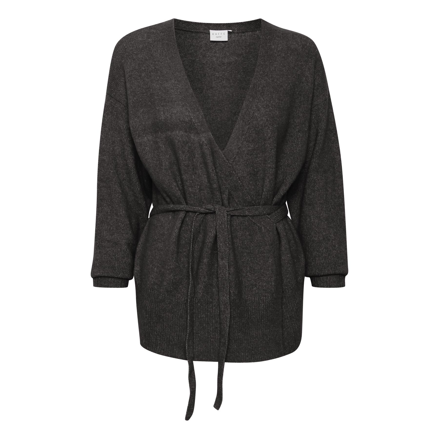 5713343890904 - KAFFE curve Cardigan Welly in Anthrazit - L