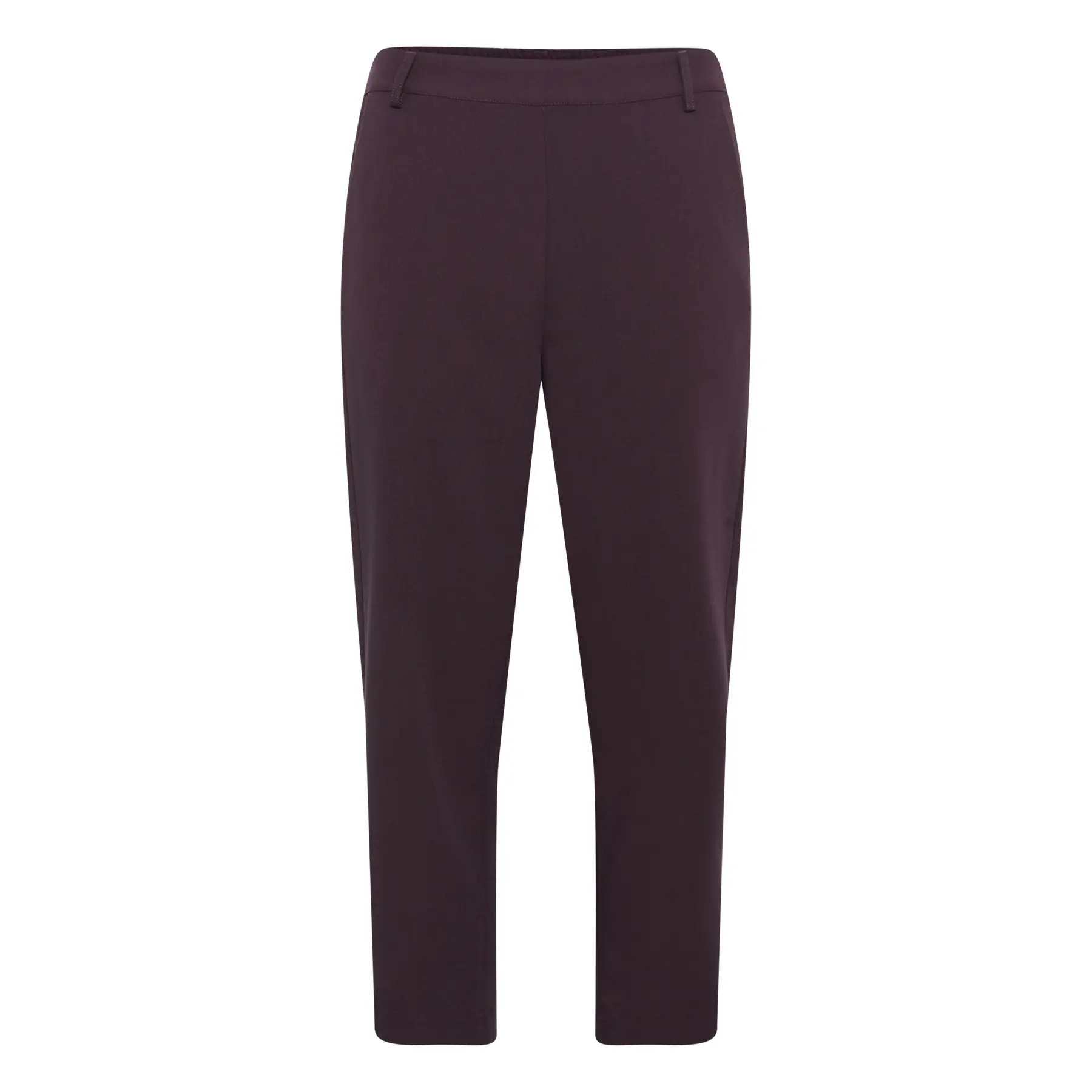 Kaffe Women's Marron Cropped Chino Trousers For Sakura