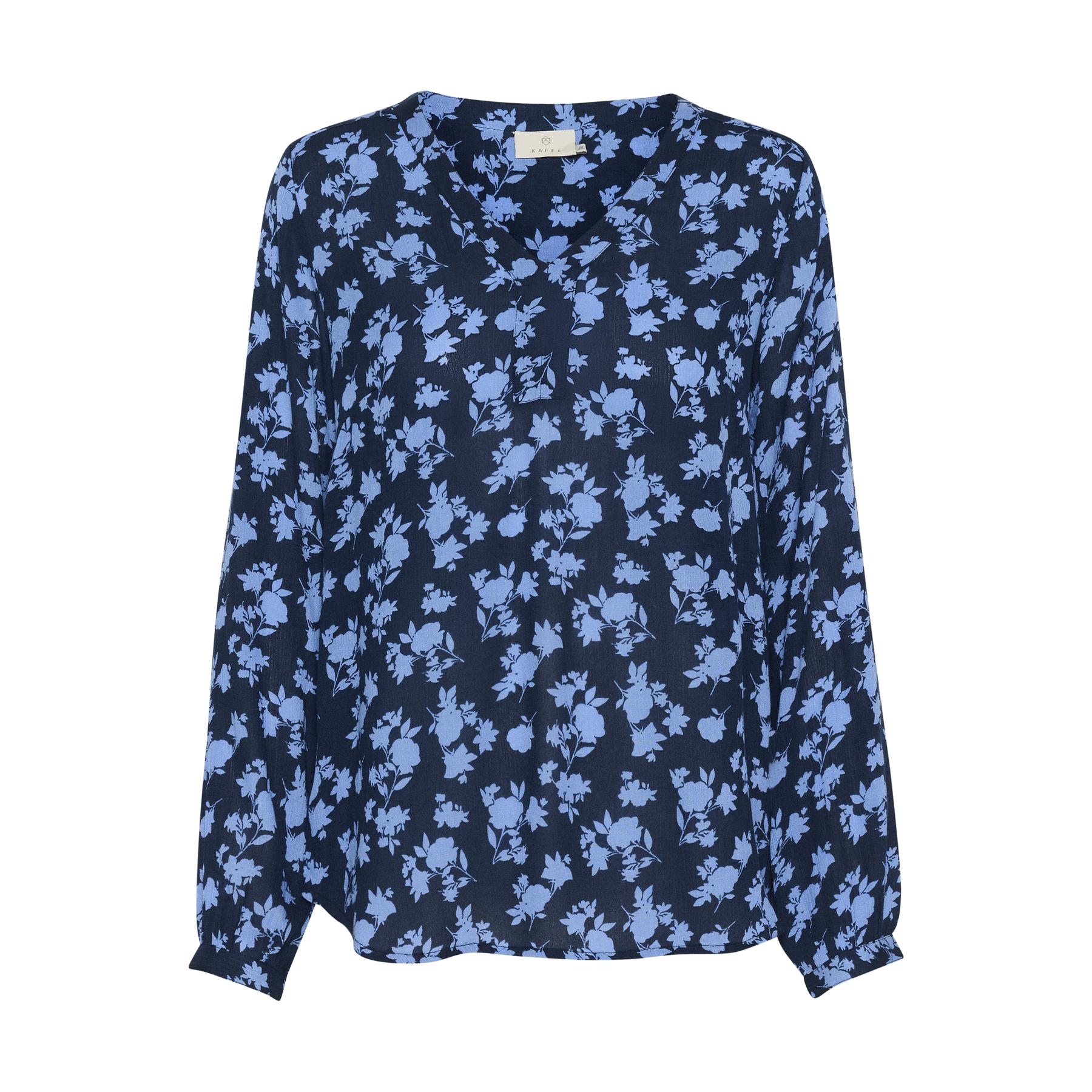 5715375804409 - Damenbluse mit langen Ärmeln und Druck KAFFE Amber