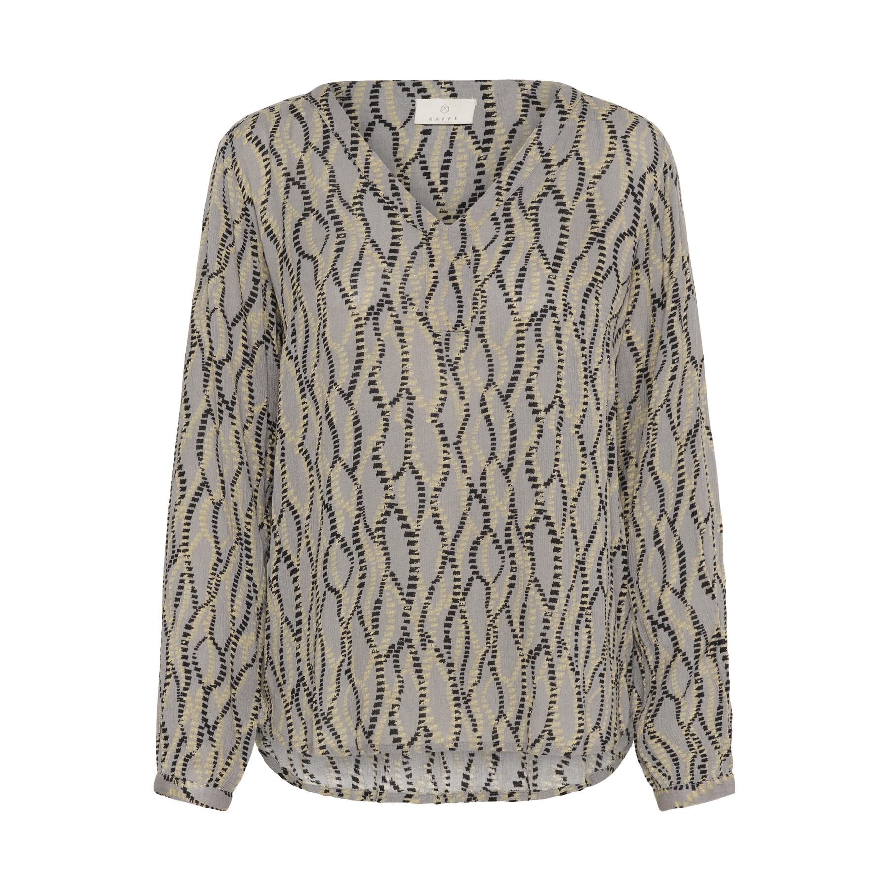 5715375884470 - Damenbluse mit langen Ärmeln und Druck KAFFE Amber