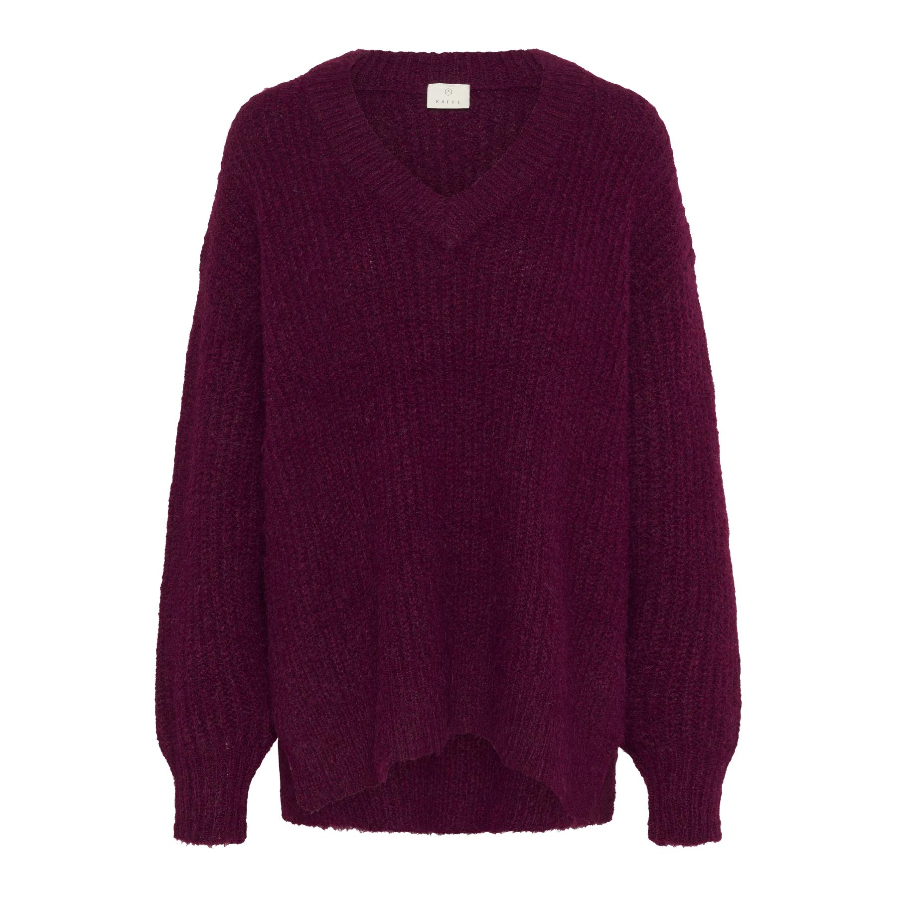 Maglietta col V donna KAFFE Ane