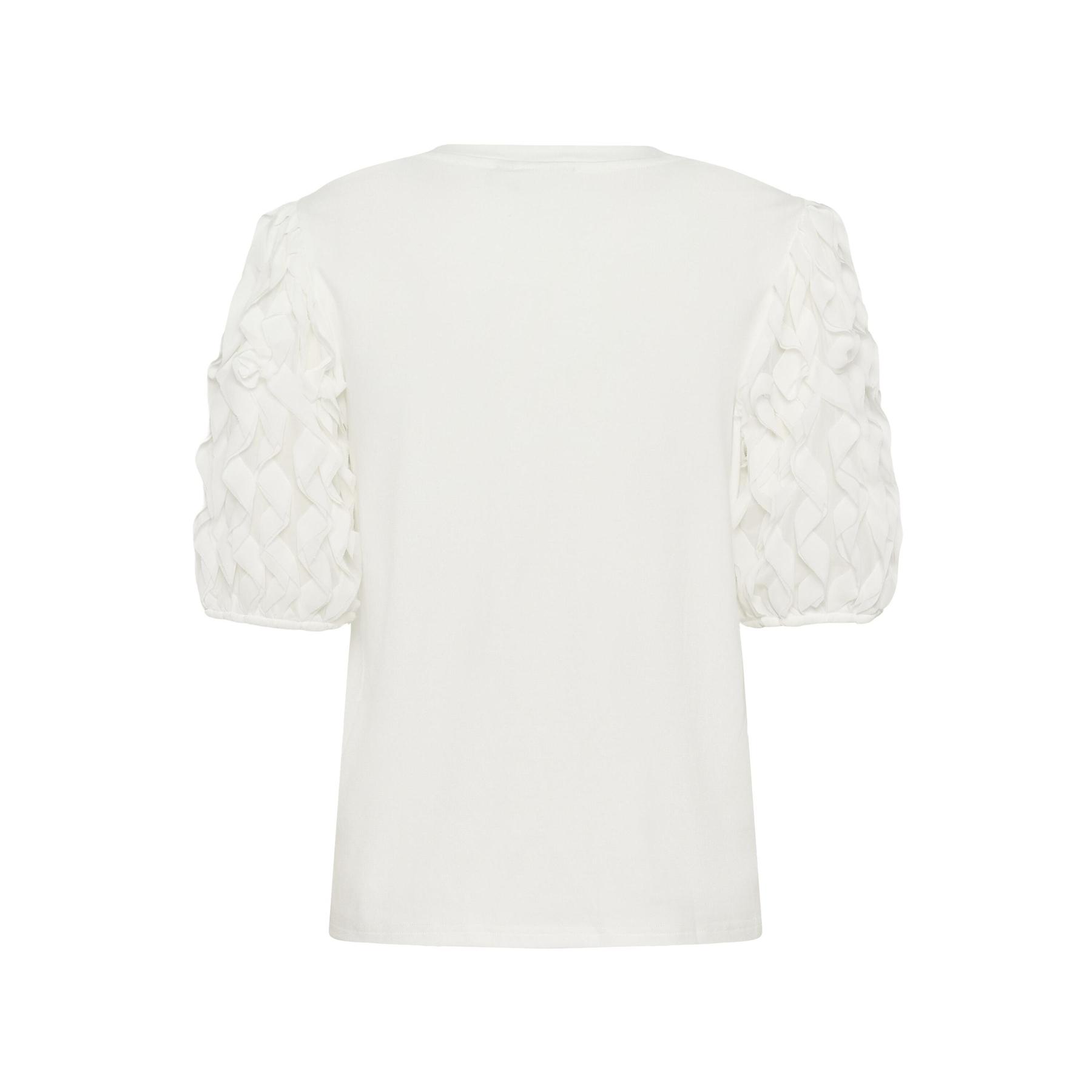 5715576987710 - Damen T-Shirt mit Rüschenärmel KAFFE Linda