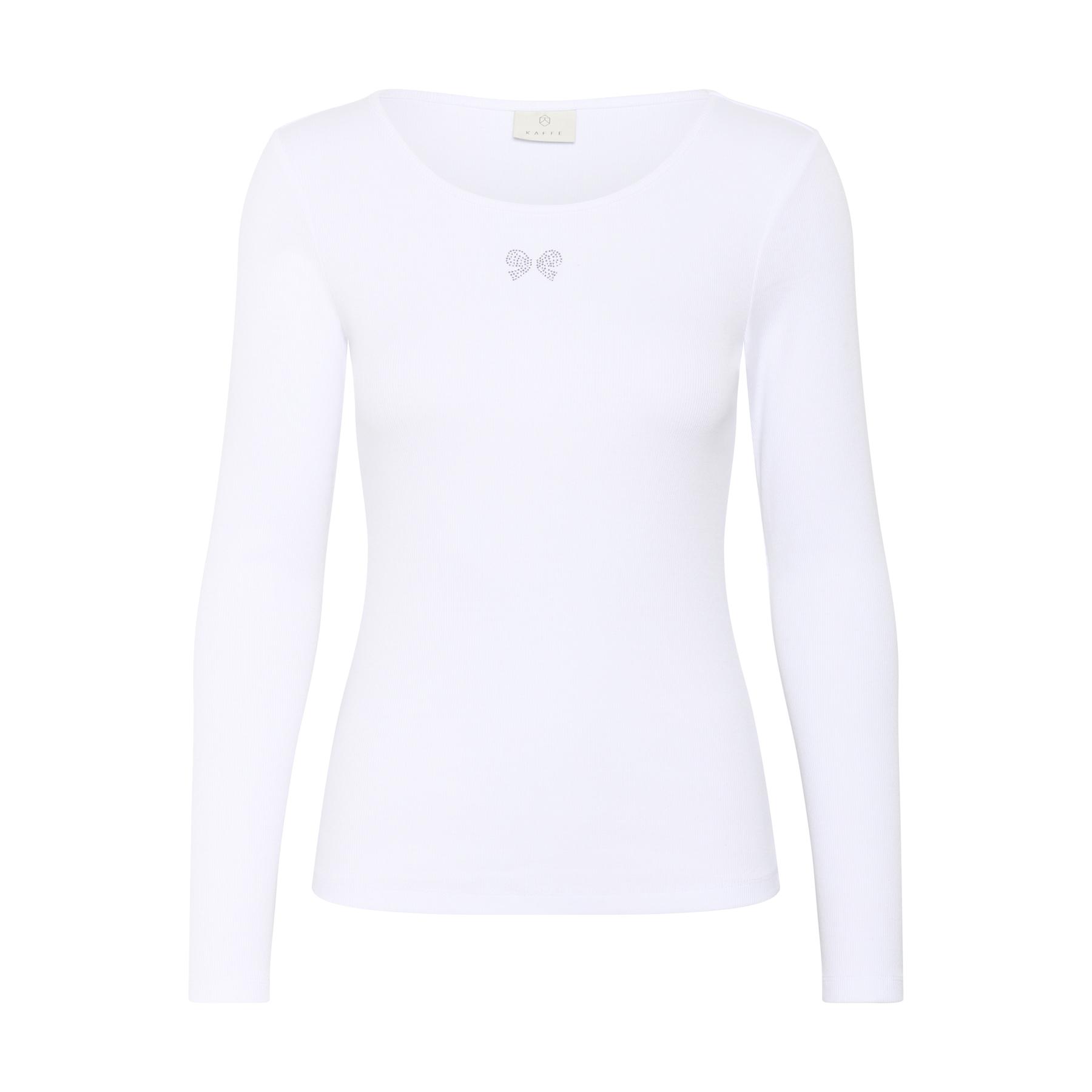 5715576736417 - Damen Langarm-T-Shirt mit Knoten KAFFE Carna