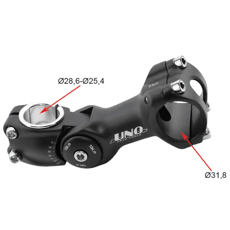 Velo Store - UK Stem Kalloy Uno 0° / 60° | Extra 10% off with Subscription, Postage £16.79 to UK Fedex.