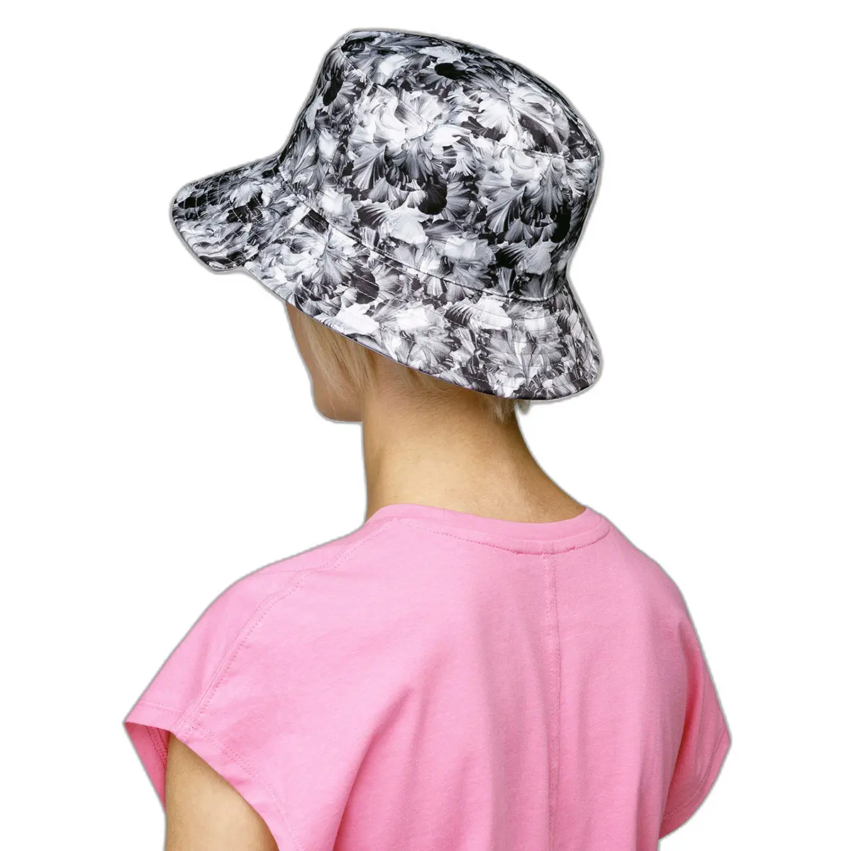 New! Kangol Women’s Embossed Reversible Bucket Hat Black Size M Big Logo Casual – Kangol main image 3