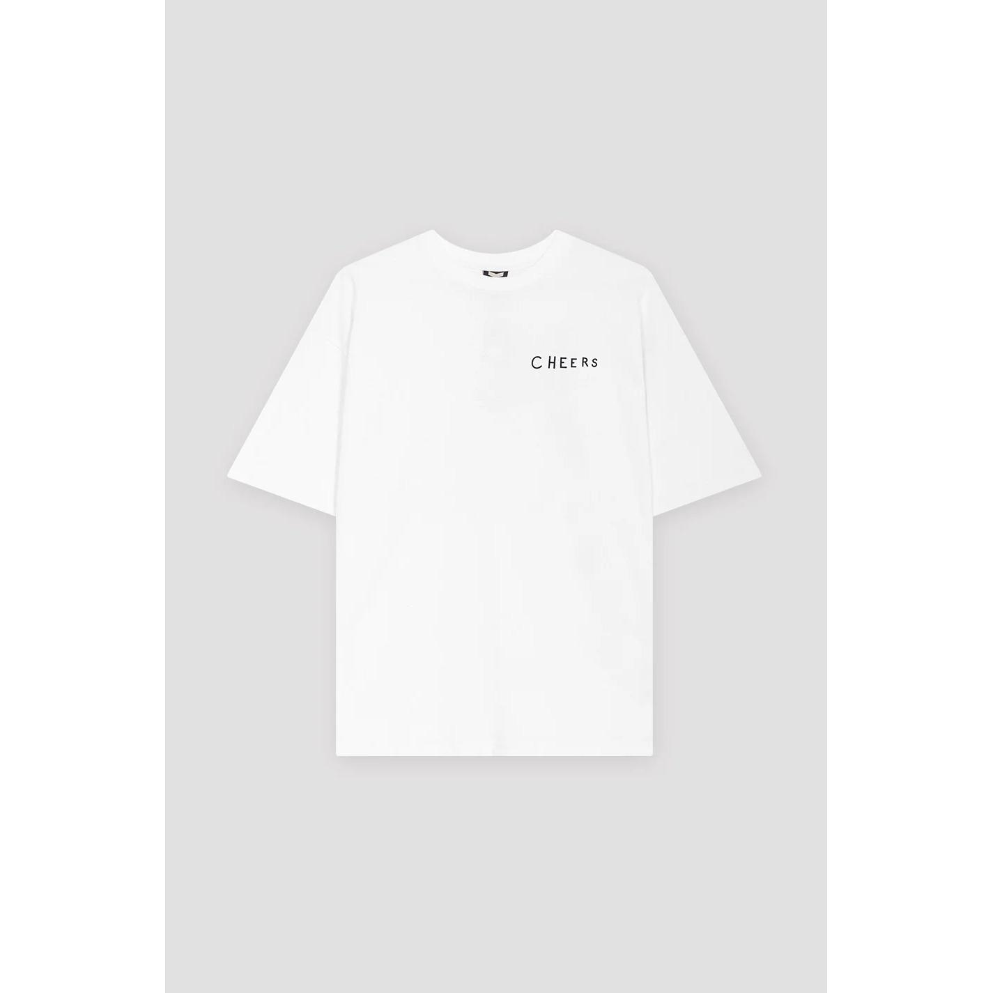 8447221081159 - T-Shirt blanc en coton Cheers