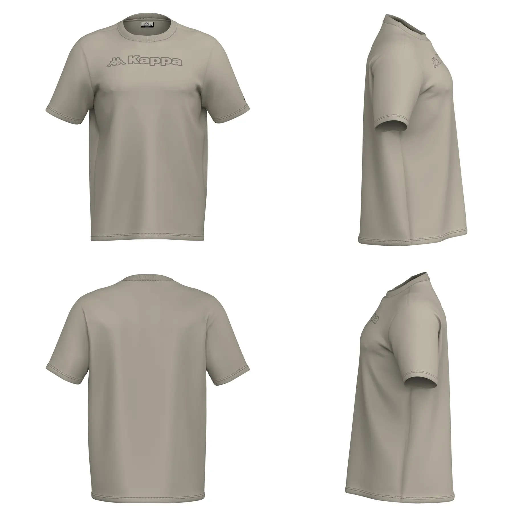 Kappa Men's Beige T-Shirt Feddu