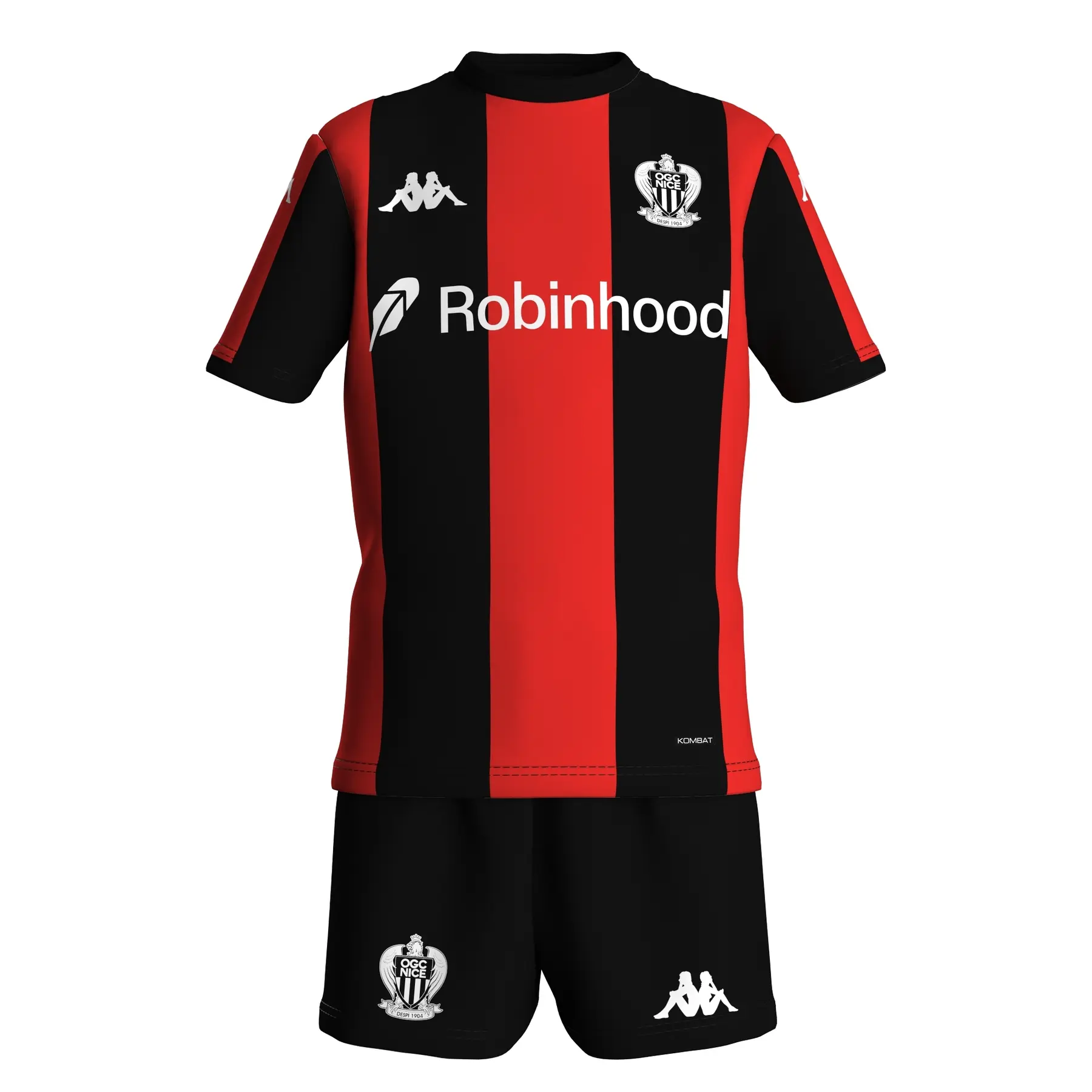 Mini-Heimtrikot Kind OGC Nice 2025/26