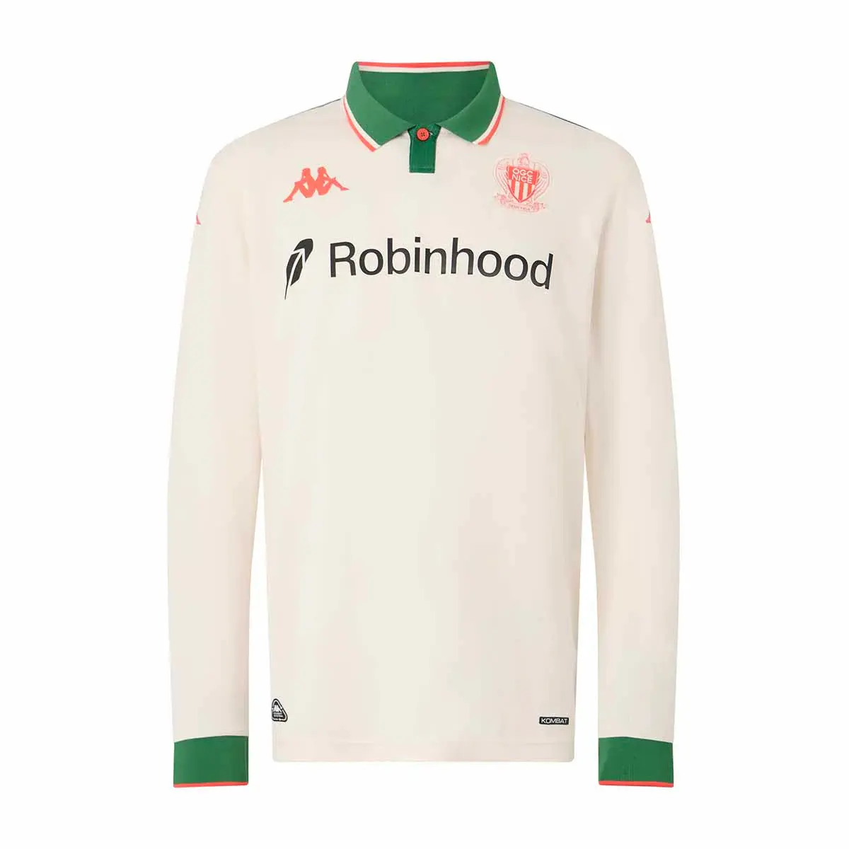 Auswärtstrikot mit langen Ärmeln OGC Nice 2025/26 - Blanc - male - Size: L
