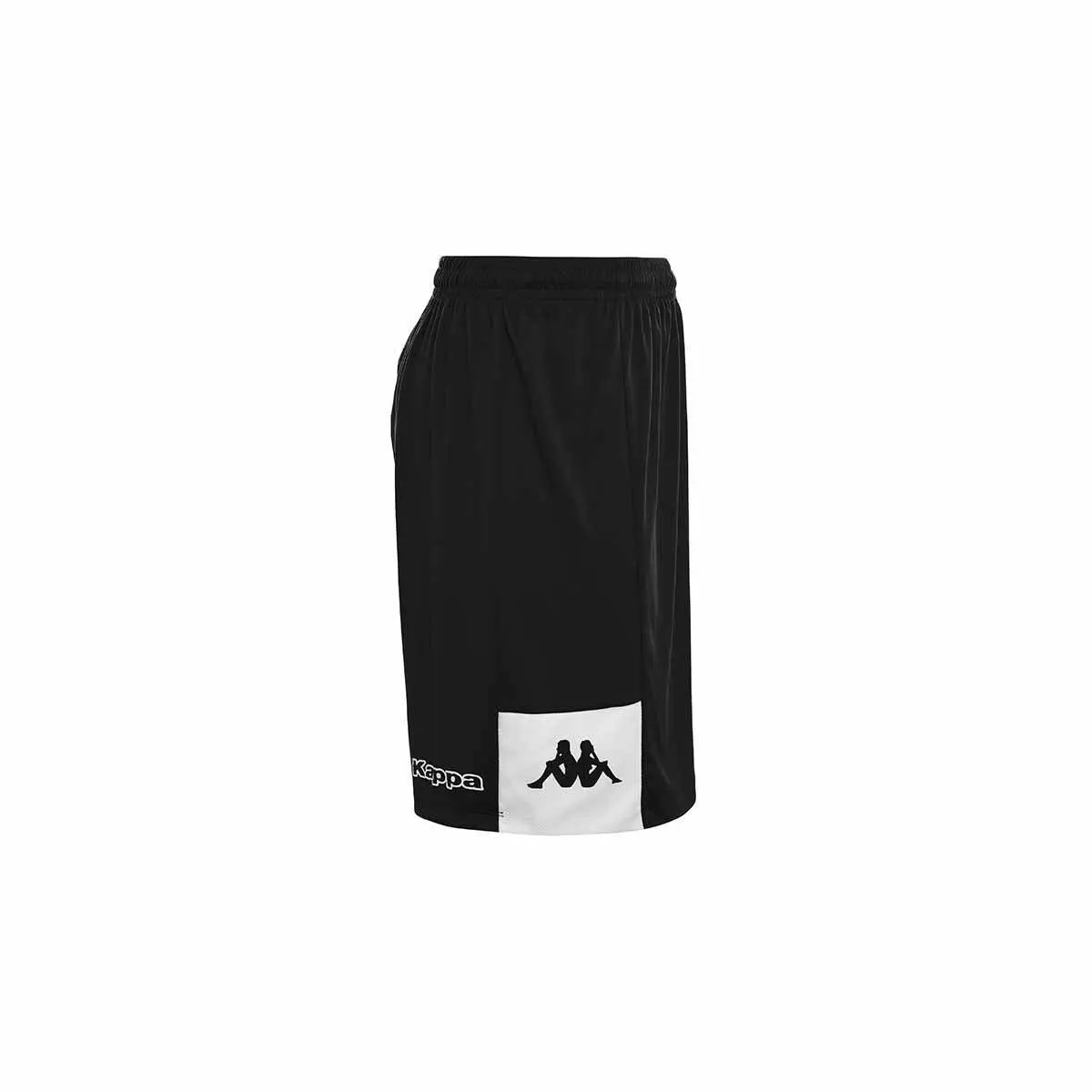 Kappa Daggo - Pantaloncini Unisex In Poliestere, Vita Elastica, Blu Marino/Bianco