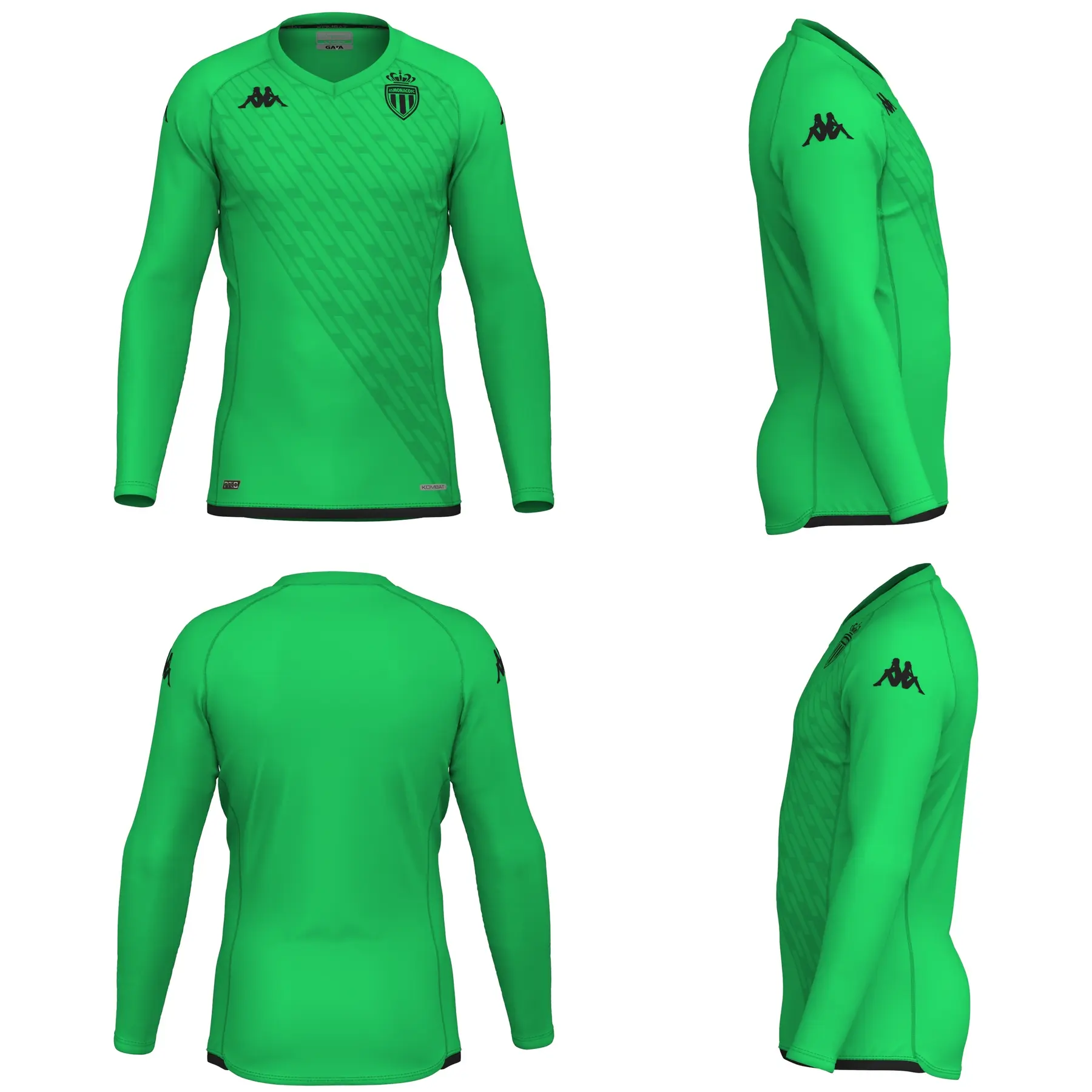 Langärmeliges Torwarttrikot AS Monaco Kombat Pro 2023/24