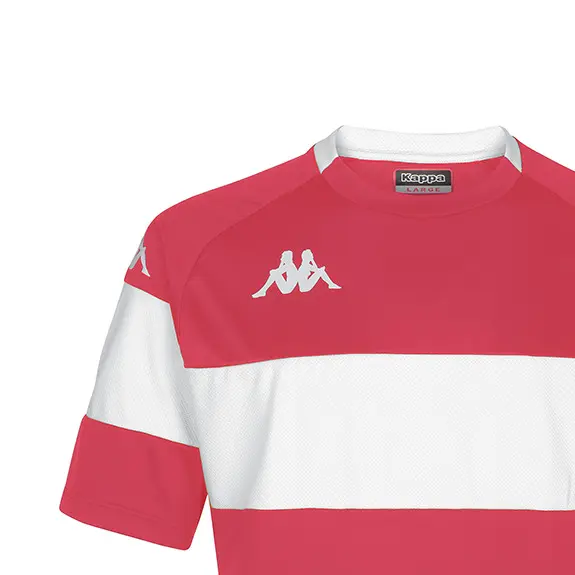 T-Shirt Uomo Kappa DARETO – Maglia Sportiva Retrò In Poliestere – Vestibilità Slim Manica Corta – Taglia XL