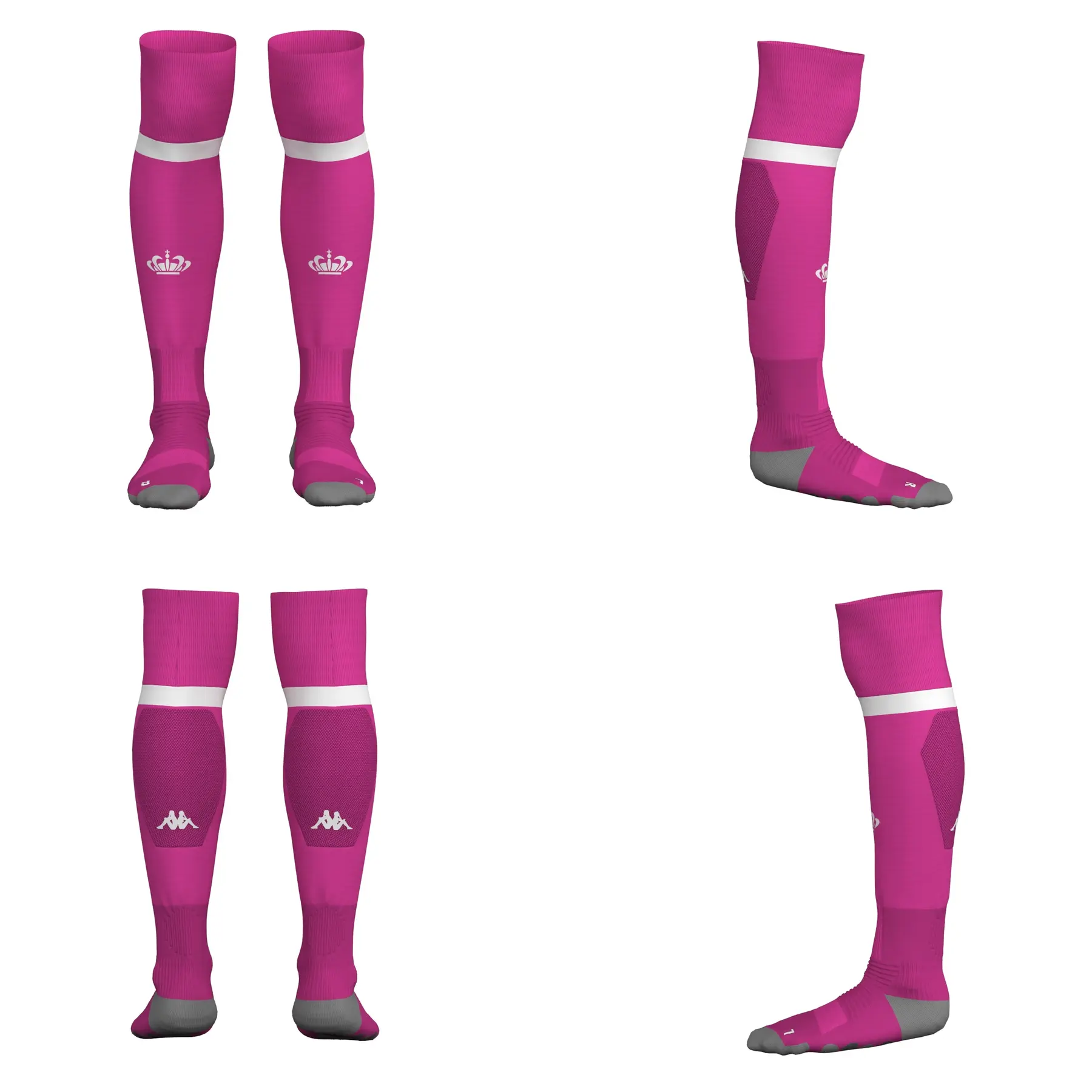 Socken AS Monaco Kombat Spark Pro 2023/24 - Rose - male - Size: 39/42