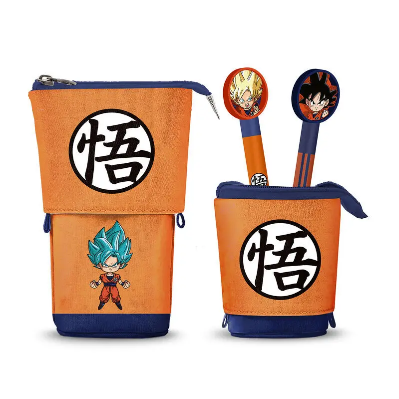 Federmäppchen mit zwei ausradierbaren Stiften Kind Karactermania Dragon Ball Super