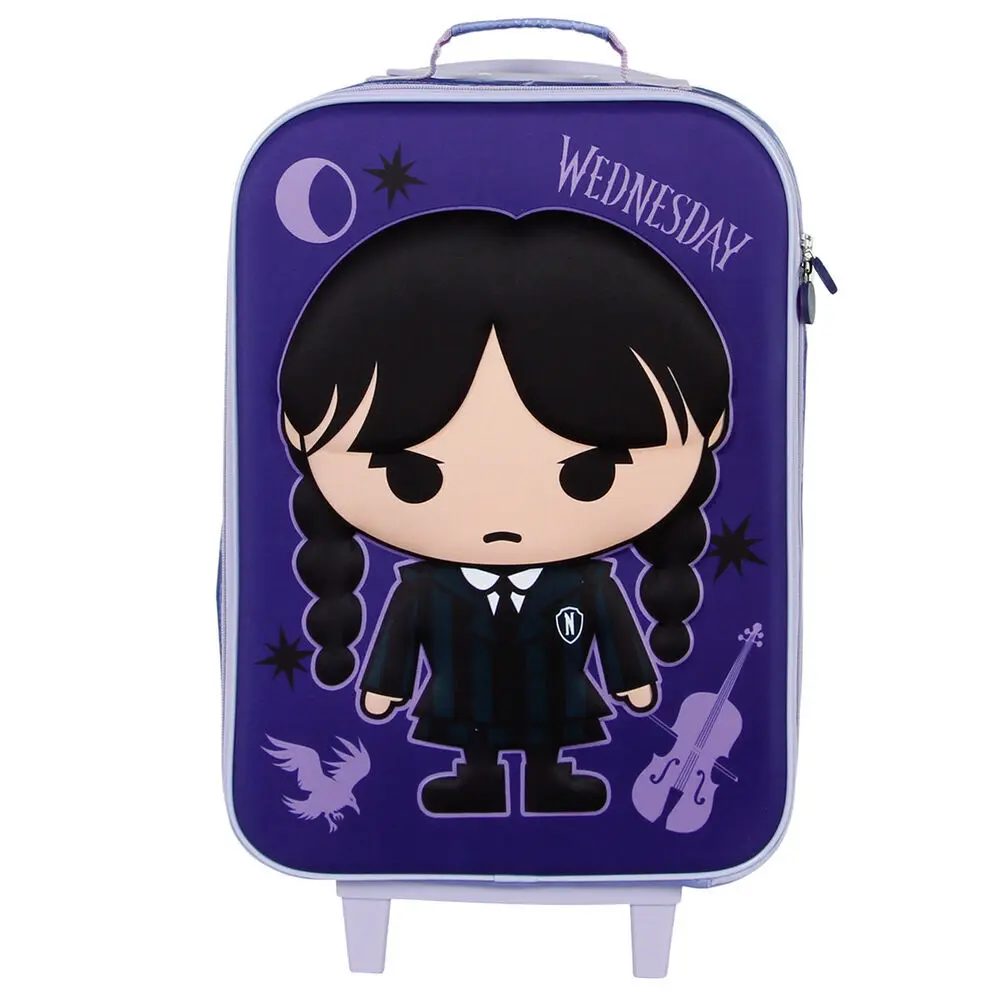 8445118067897 - Trolleytasche Mädchen Wednesday Chibi 3D 8445118067897 - Trolleytasche Mädchen Wednesday Chibi 3D