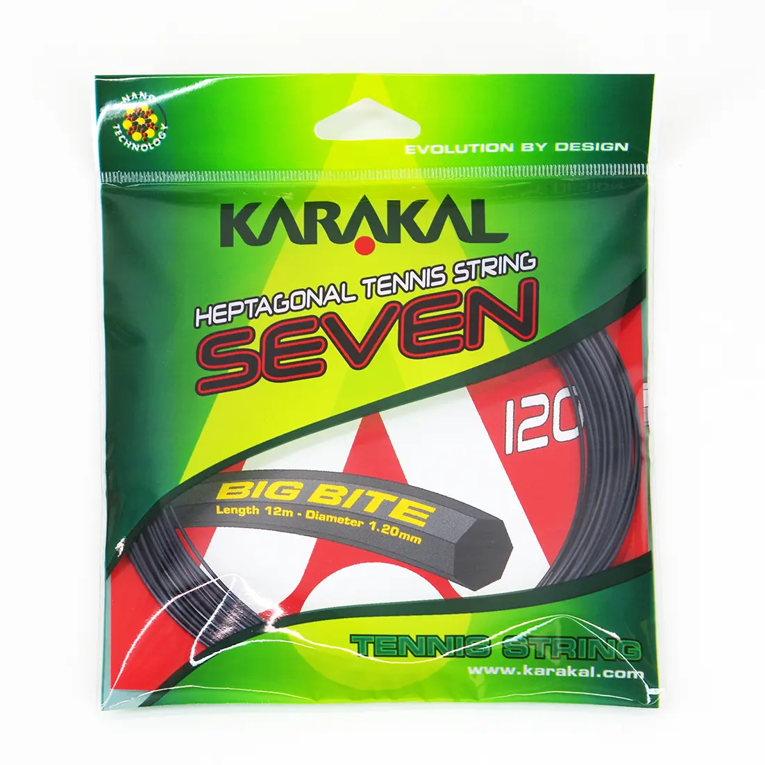 Siebeneckige Tennissaiten Karakal Big Bite Seven