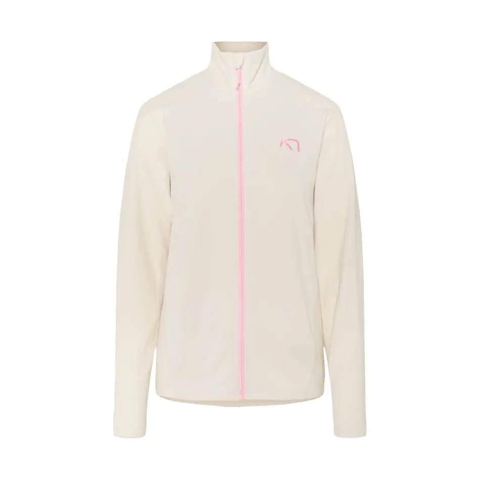 Kari Traa Women's Beige Zipped Fleece