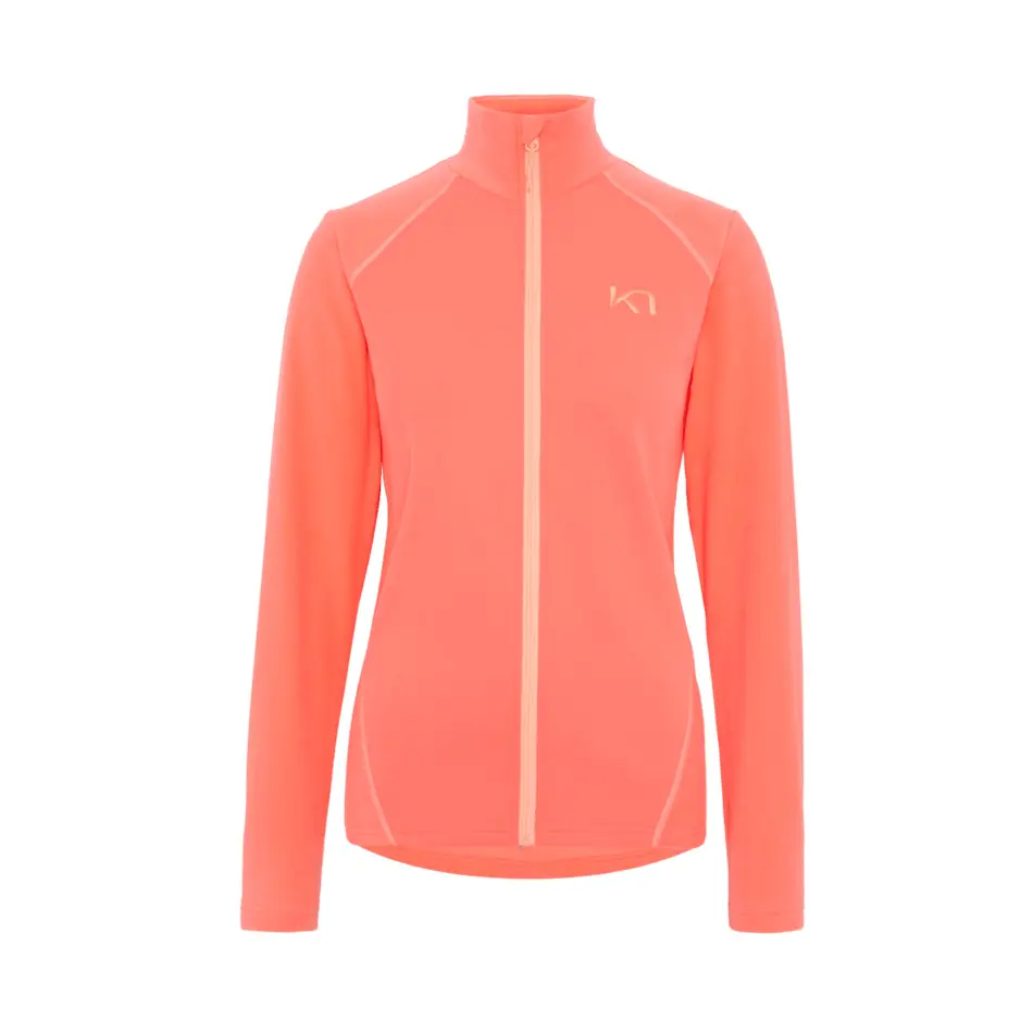 Kari Traa Women's Orange Zipped Fleece