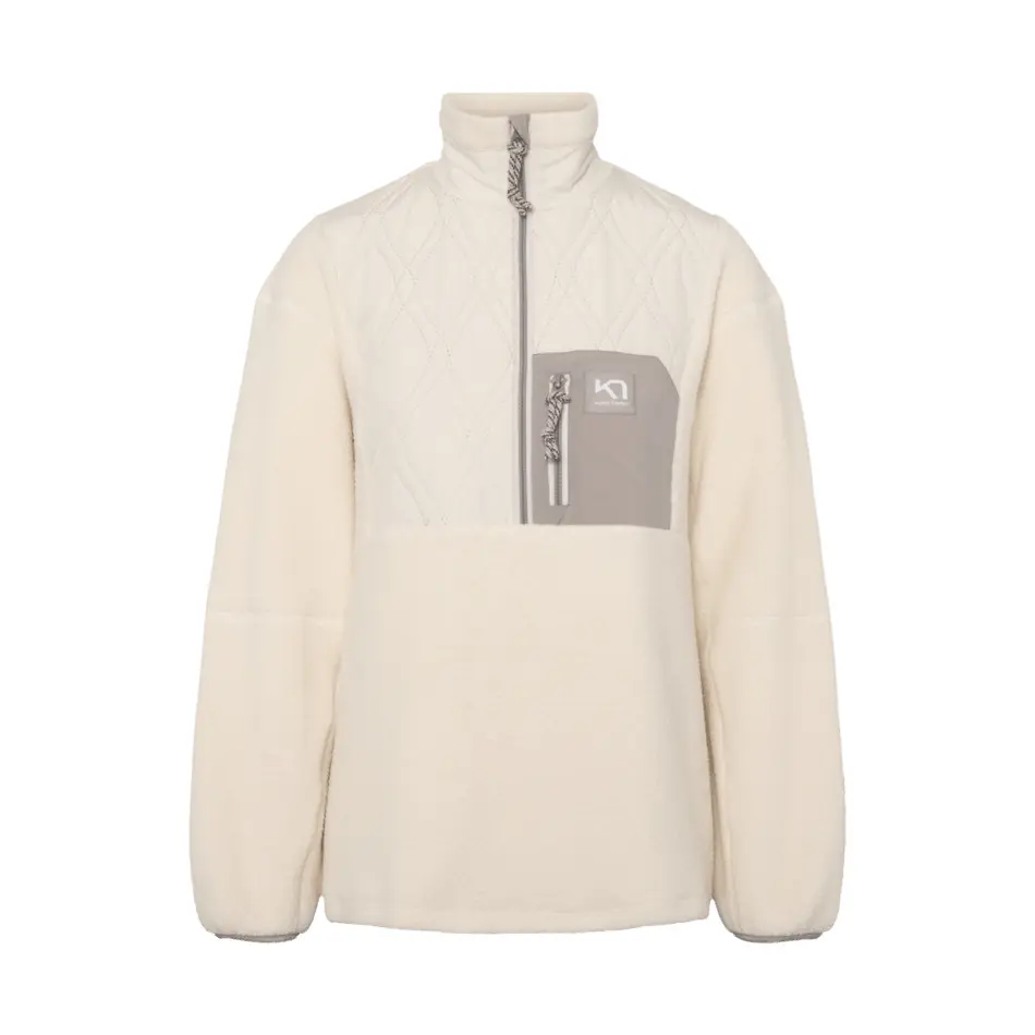 Kari Traa Women's Beige Half-Zip Fleece Rothe
