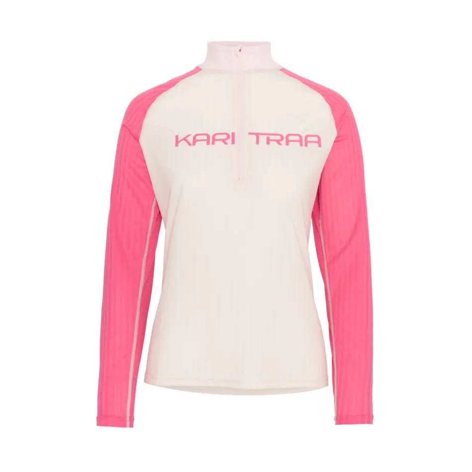 Langarm Shirt 1/2 Reißverschluss für Damen Kari Traa Ella