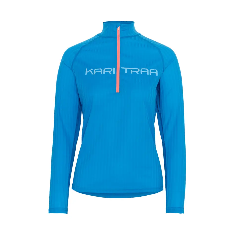 Langarm Shirt 1/2 Reißverschluss für Damen Kari Traa Ella