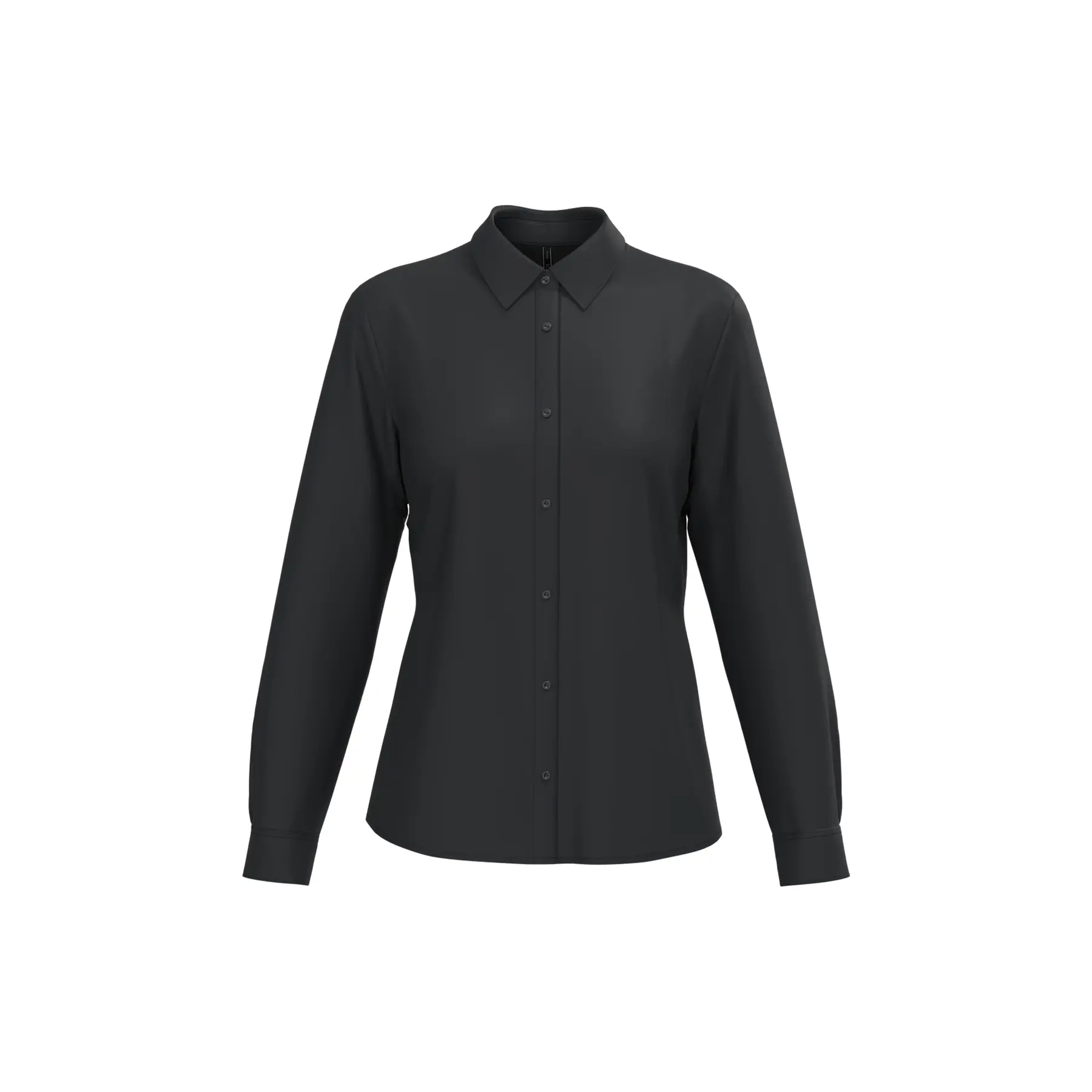 Damen Popeline Baumwollmischung Hemd ohne Tasche Kariban Collection Corporate