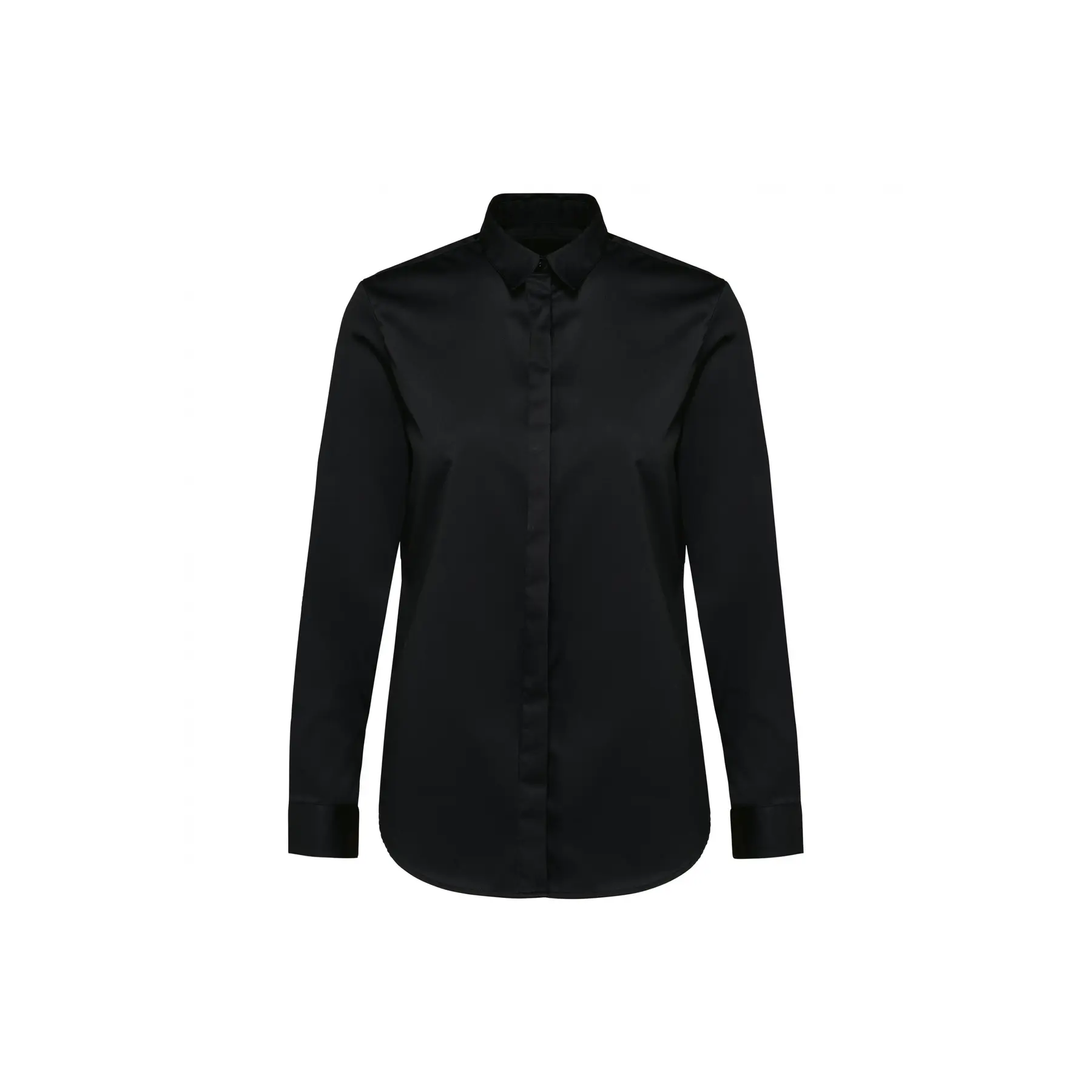 Langarmshirt Twill, Damen Kariban Premium
