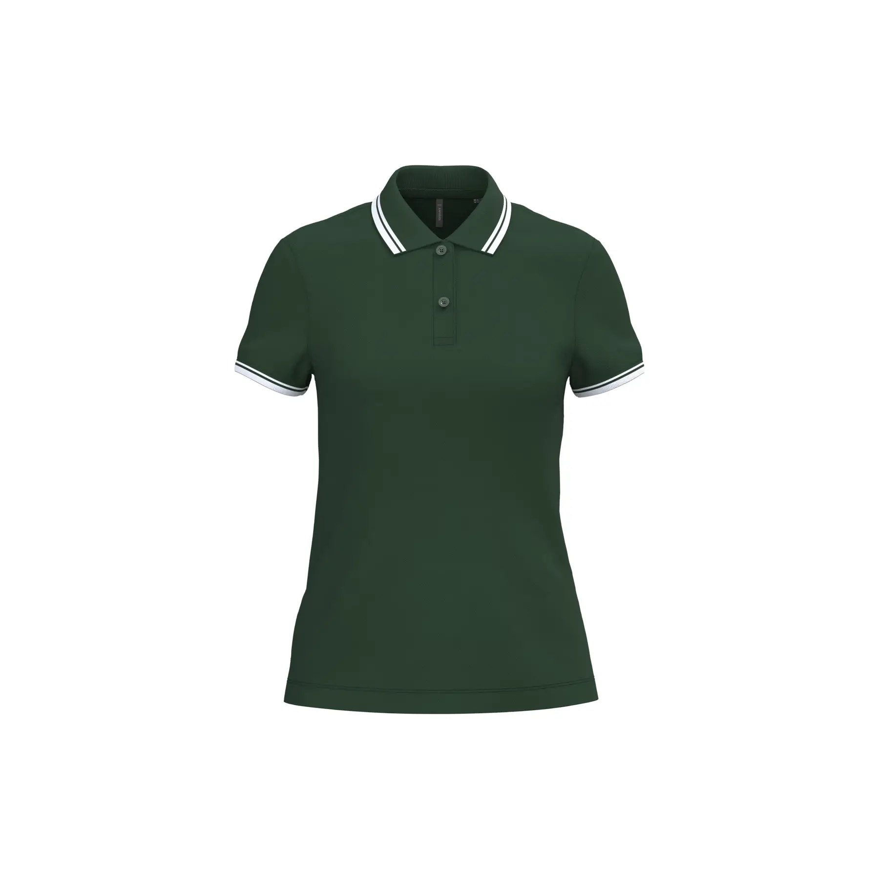 Poloshirt mit kontrastierenden Nähten für Frauen Kariban