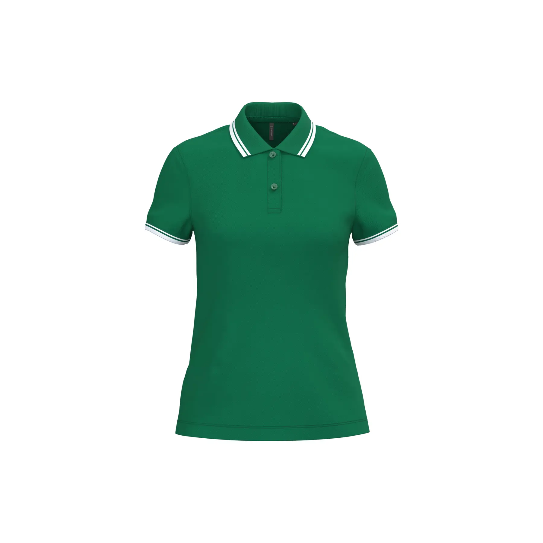 Poloshirt mit kontrastierenden Nähten für Frauen Kariban