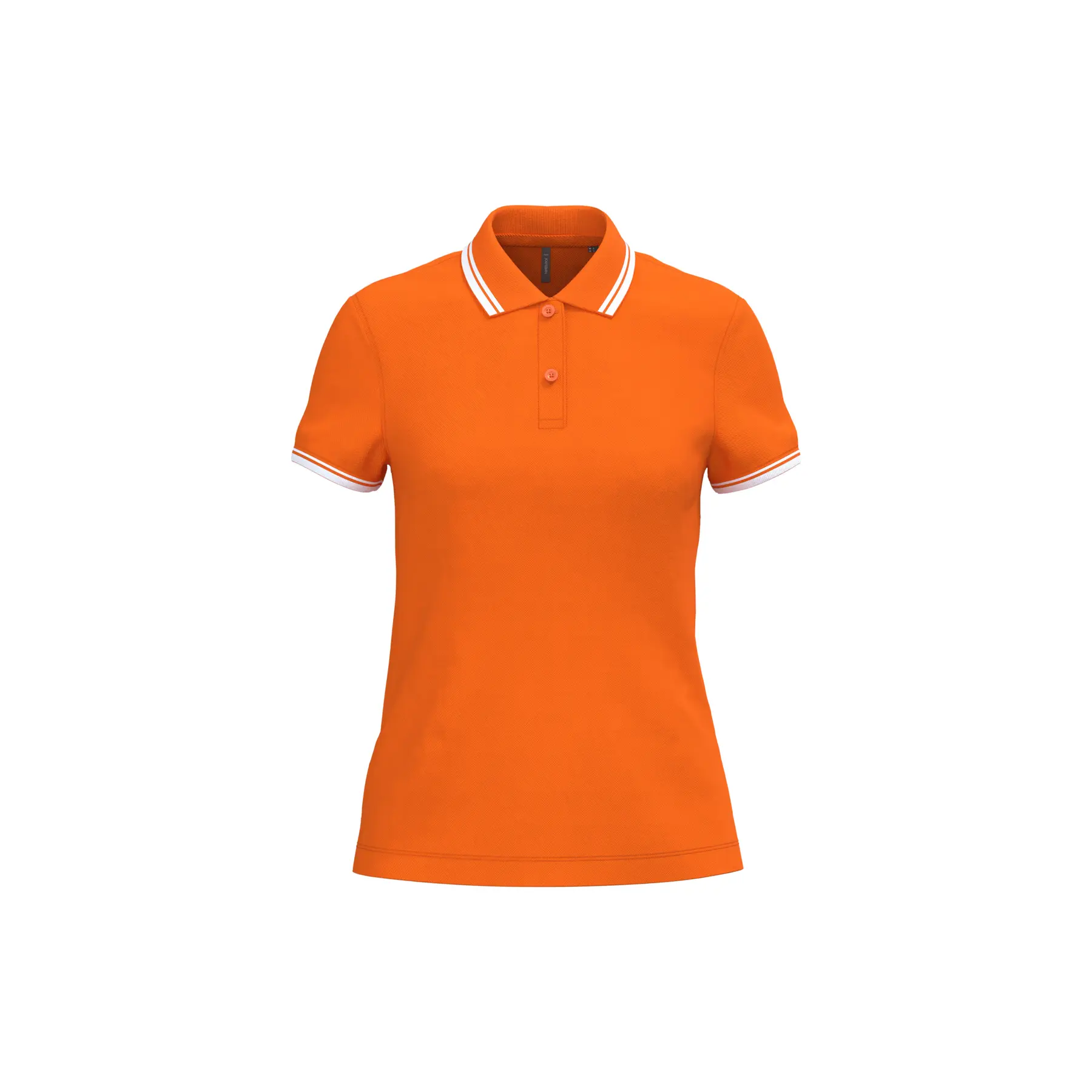 Poloshirt mit kontrastierenden Nähten für Frauen Kariban
