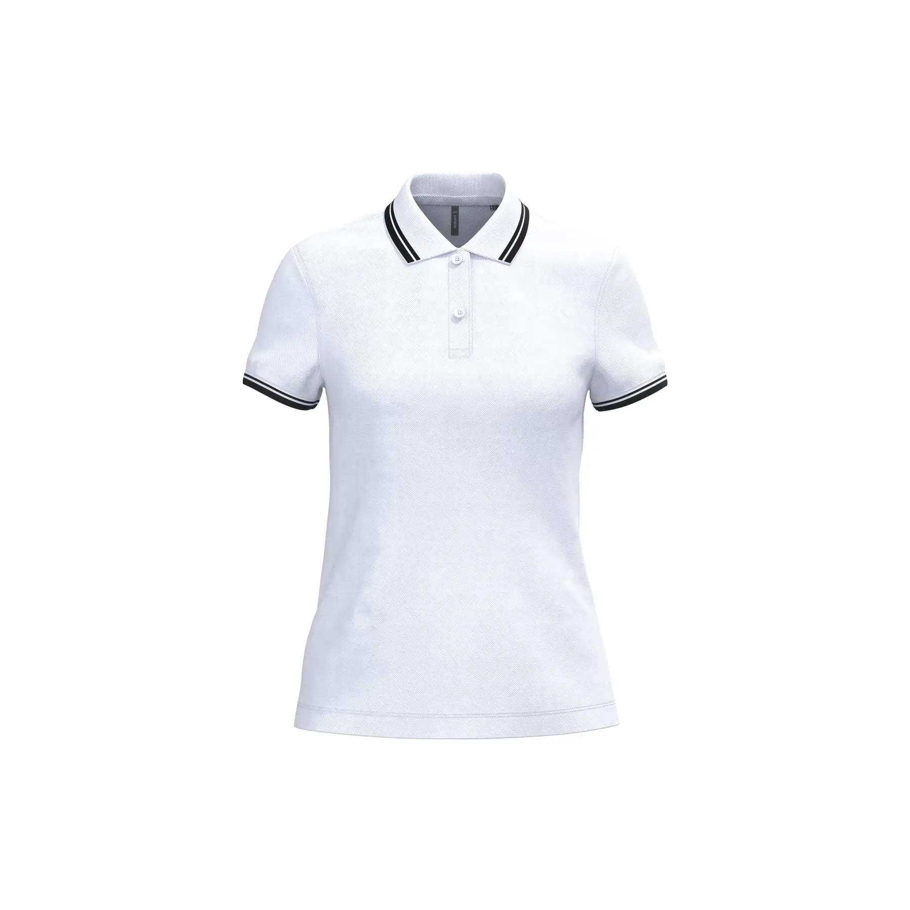 Poloshirt mit kontrastierenden Nähten für Frauen Kariban