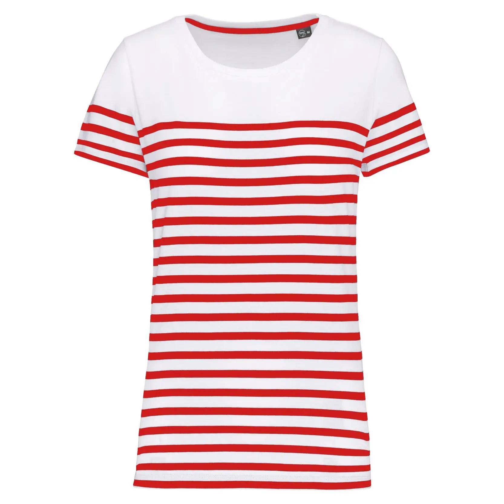 Marine-T-Shirt mit Rundhalsausschnitt, Damen Kariban Bio