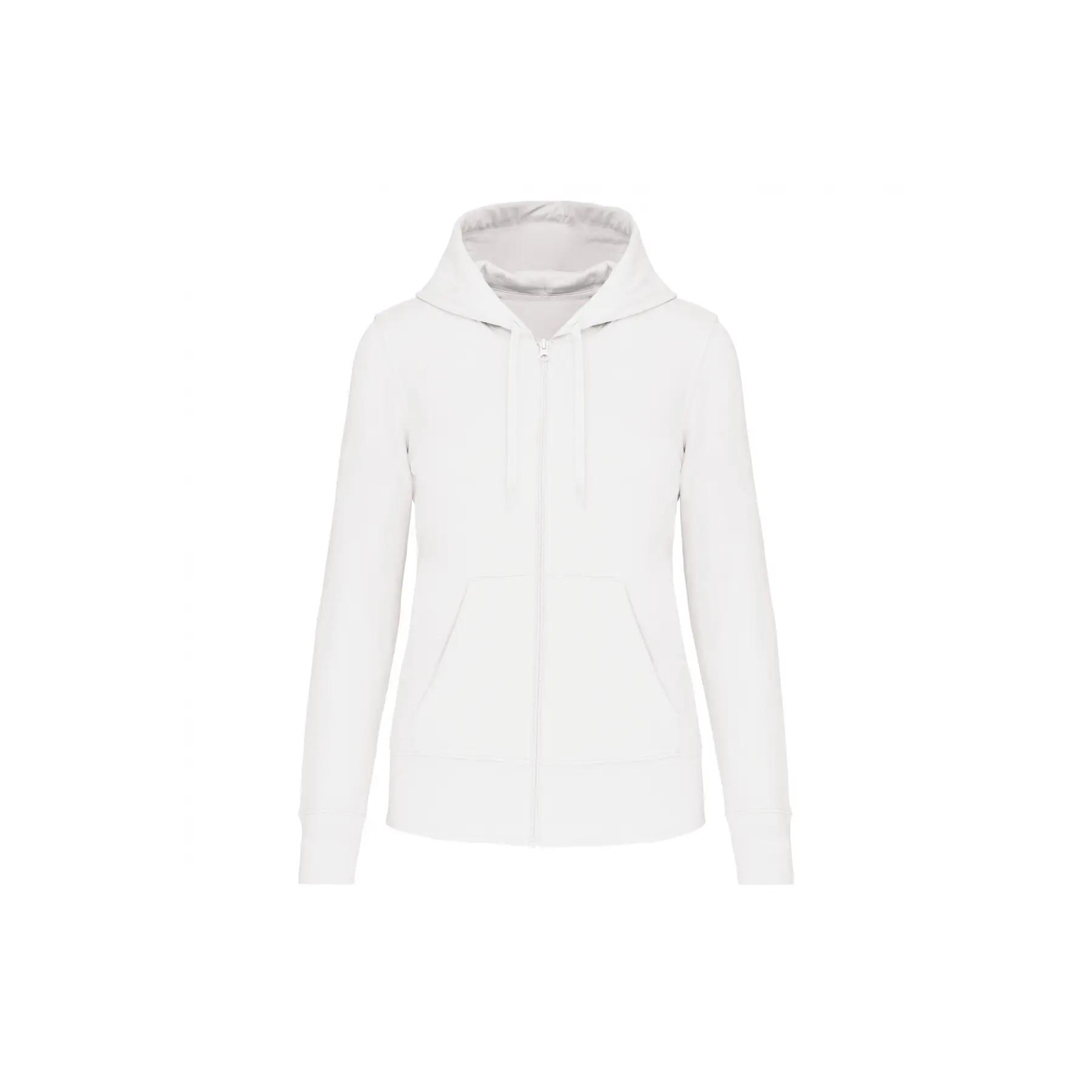 Kariban Women's Blanc Eco-Responsible Zip-Up Hoodie For