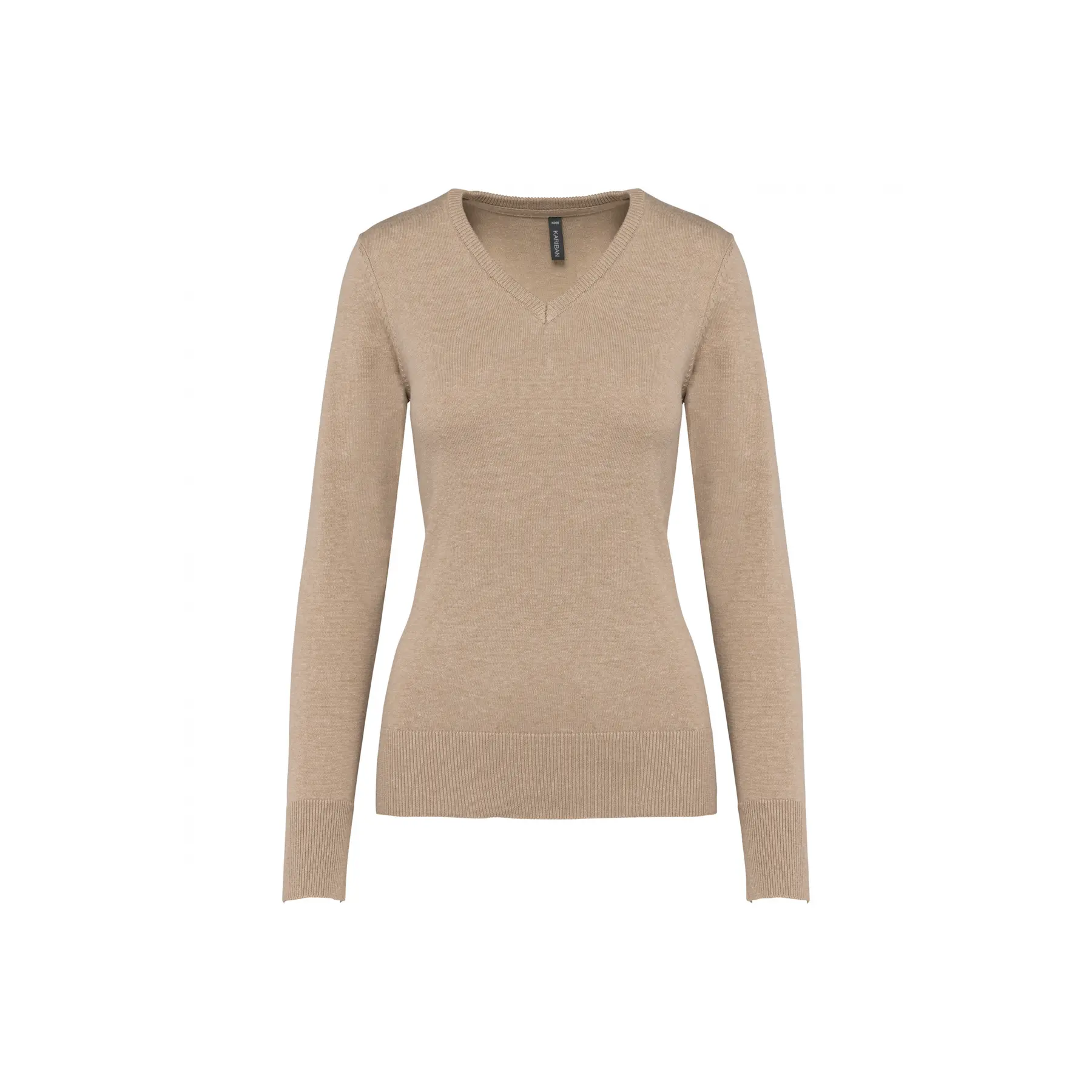Pullover mit V-Ausschnitt Damen Kariban