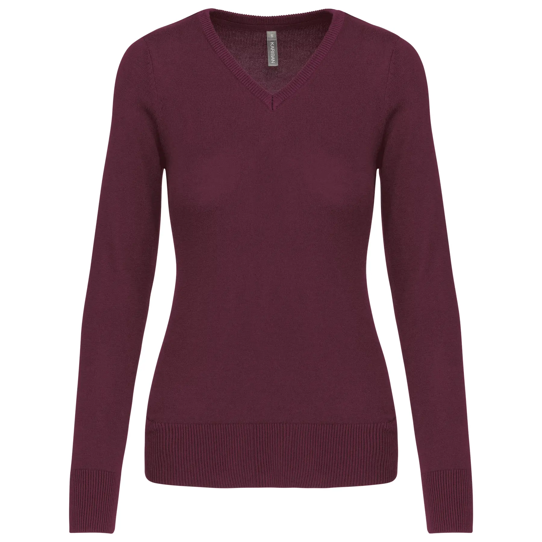 Damen V-Ausschnitt Pulli Kariban